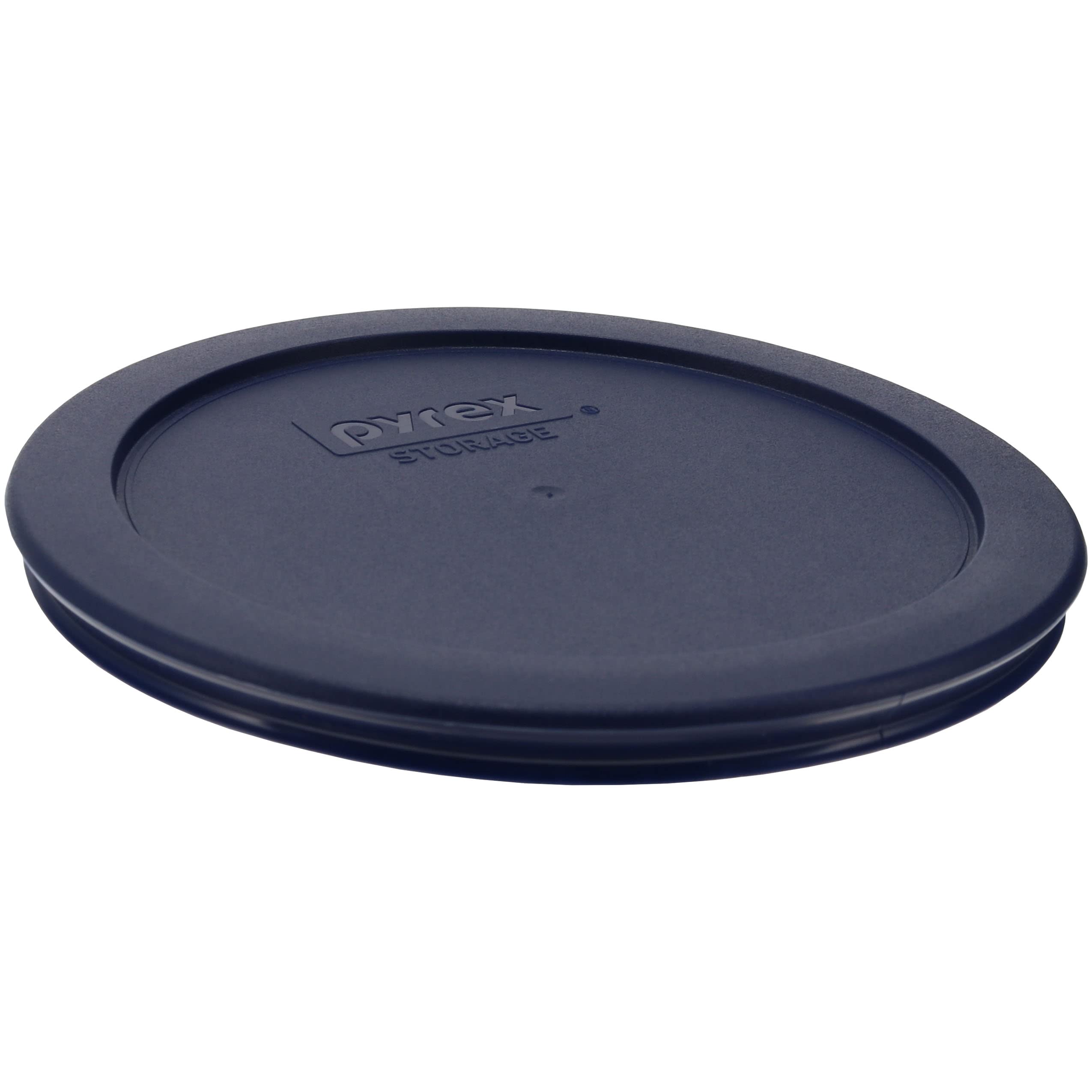 Pyrex 7201-PC 4-Cup Navy Blue Round Replacement Lids - 3 Pack, Genuine Plastic, Made in the USA