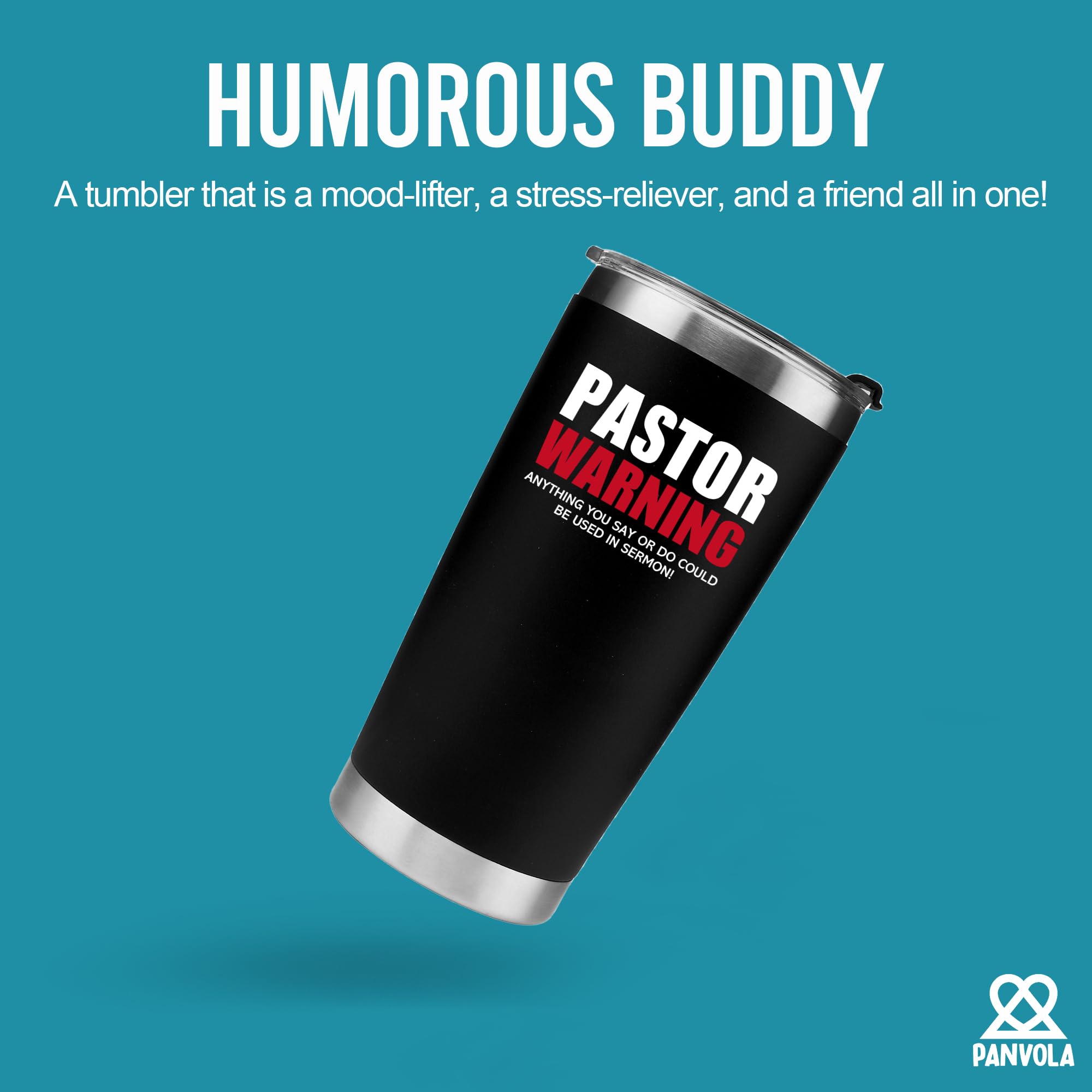 Pastor Warning Anything You Say Or Do Could Be Used In Sermon Vacuum Insulated Tumbler 20Oz Funny Stainless Steel Drinkware Prea