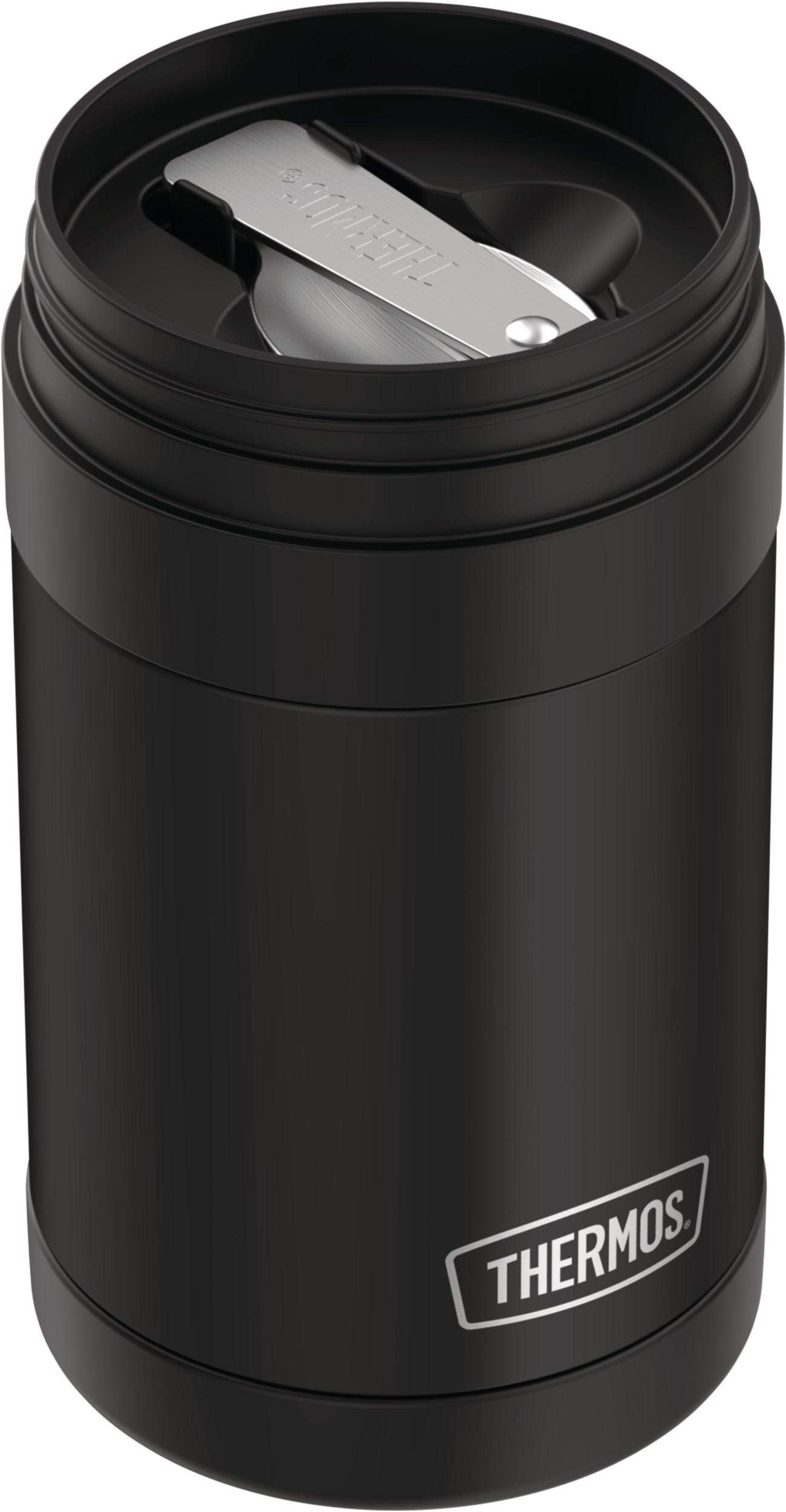 THERMOS F3029BK6 Funtainer Food Jar 16 Ounce, Matte Black, Durable Design