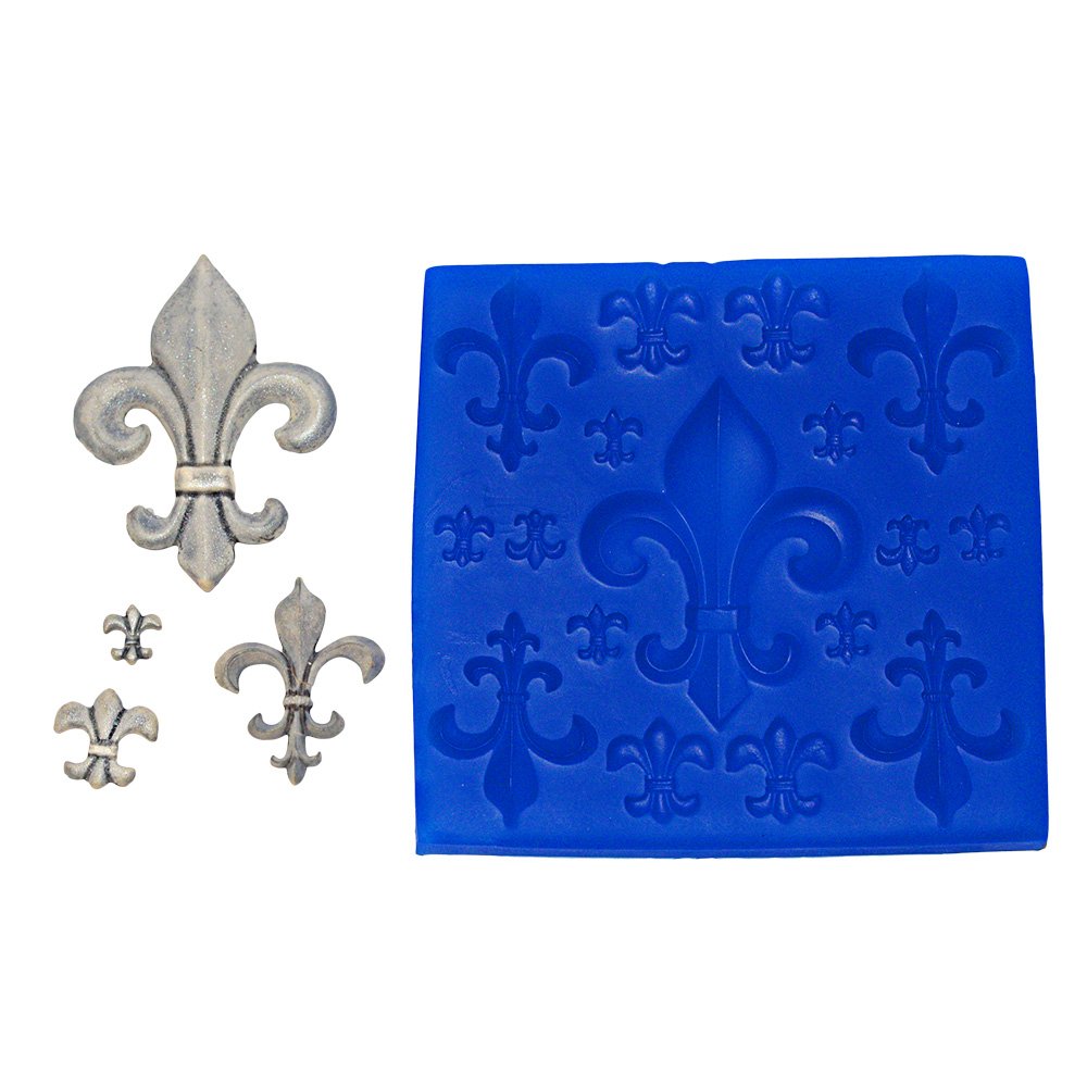 Fleur De Lis Set Silicone Mold Mn159 By First Impressions Molds