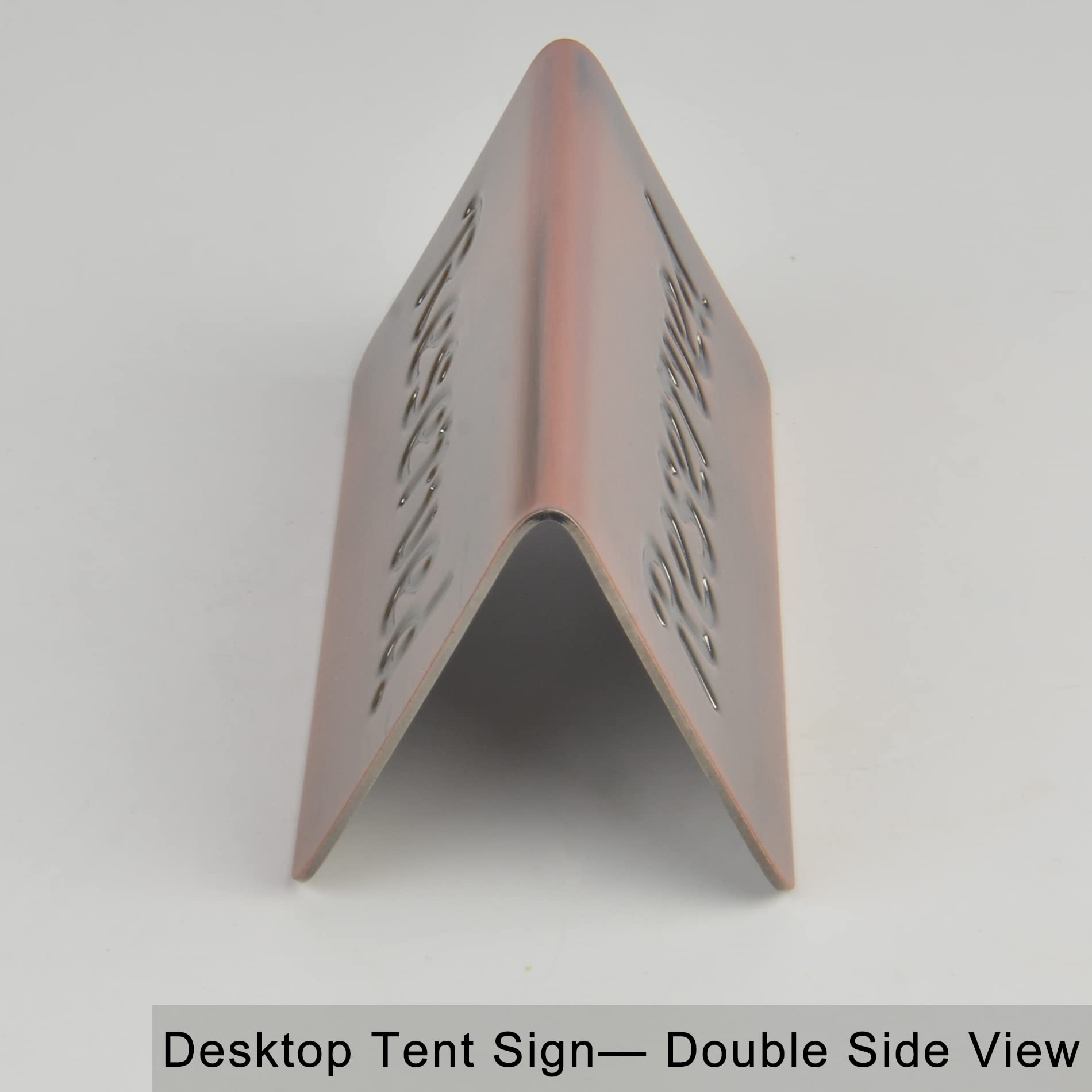 2 Pack Small Reserved Table Signs For Restaurants,Dinner Parties,Banquets,Events - Stainless Steel Table Tent Place Signs - 10 Y