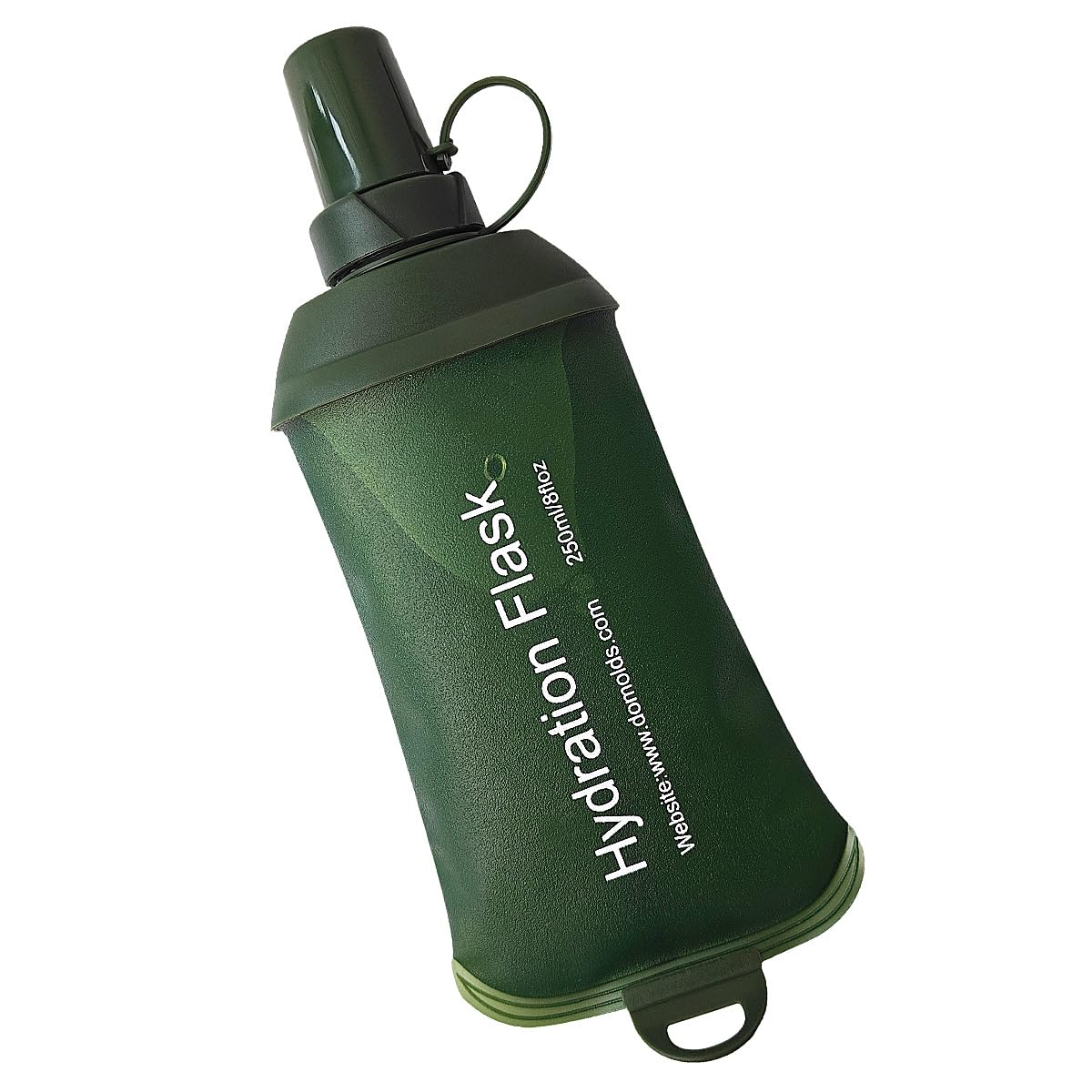 WILDREEDS 250ml Soft Flask, TPU Collapsible Soft Water Bottle for Hydration Pack, Running Vest, Folding Water Bottle for Hiking 