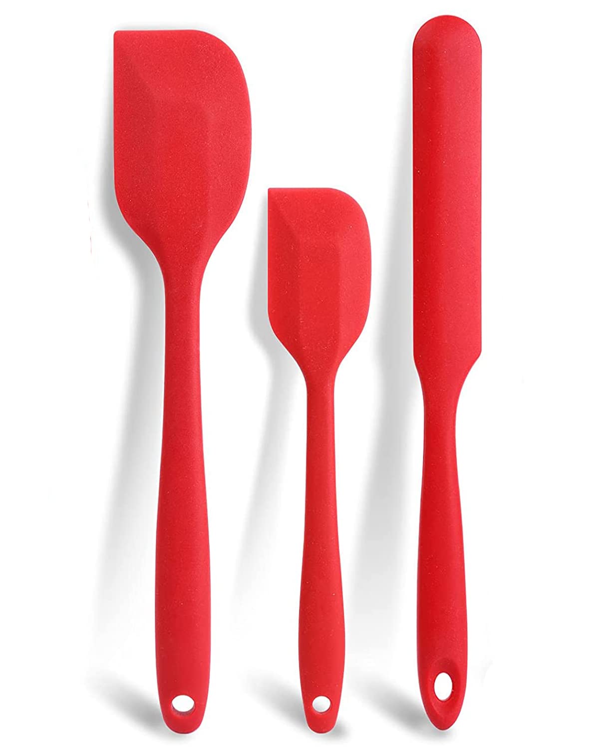 Fs Cool 3 Pcs Silicone Spatulas Silicone Seamless Heat Resistant Rubber Spatula Set For Baking, Cooking Non Stick Cookware Cooki