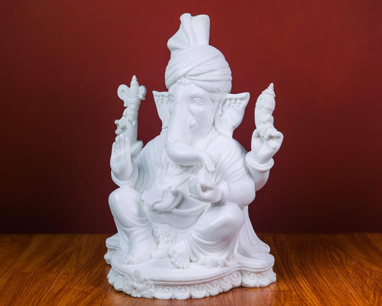 Mridaya Ganesha Statue, 30 Cm Big Cultured Marble Ganesha Statue, Ganesh Statue, Ganpati Idol, Ganapathi Idol, House Warming Gif