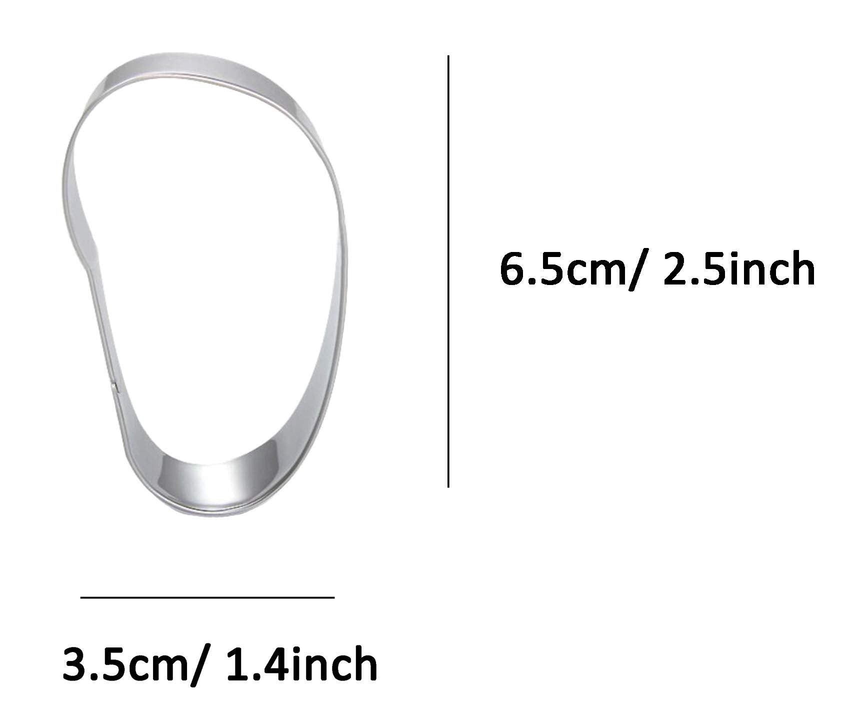 Zdywy Slippers Foot Shoes Shaped Cookie Cutter