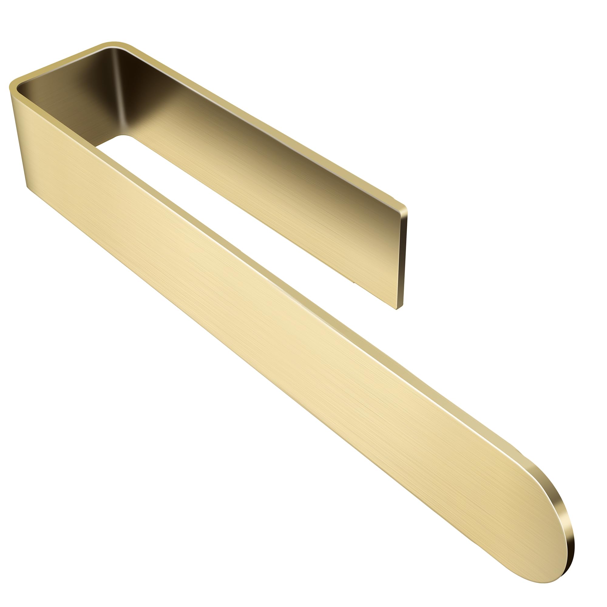 Taozun Gold Hand Towel Holder, Adhesive Towel Rack Bathroom Towel Bar Stick On Wall, Stainless Steel Towel Ring Whithout Drillin