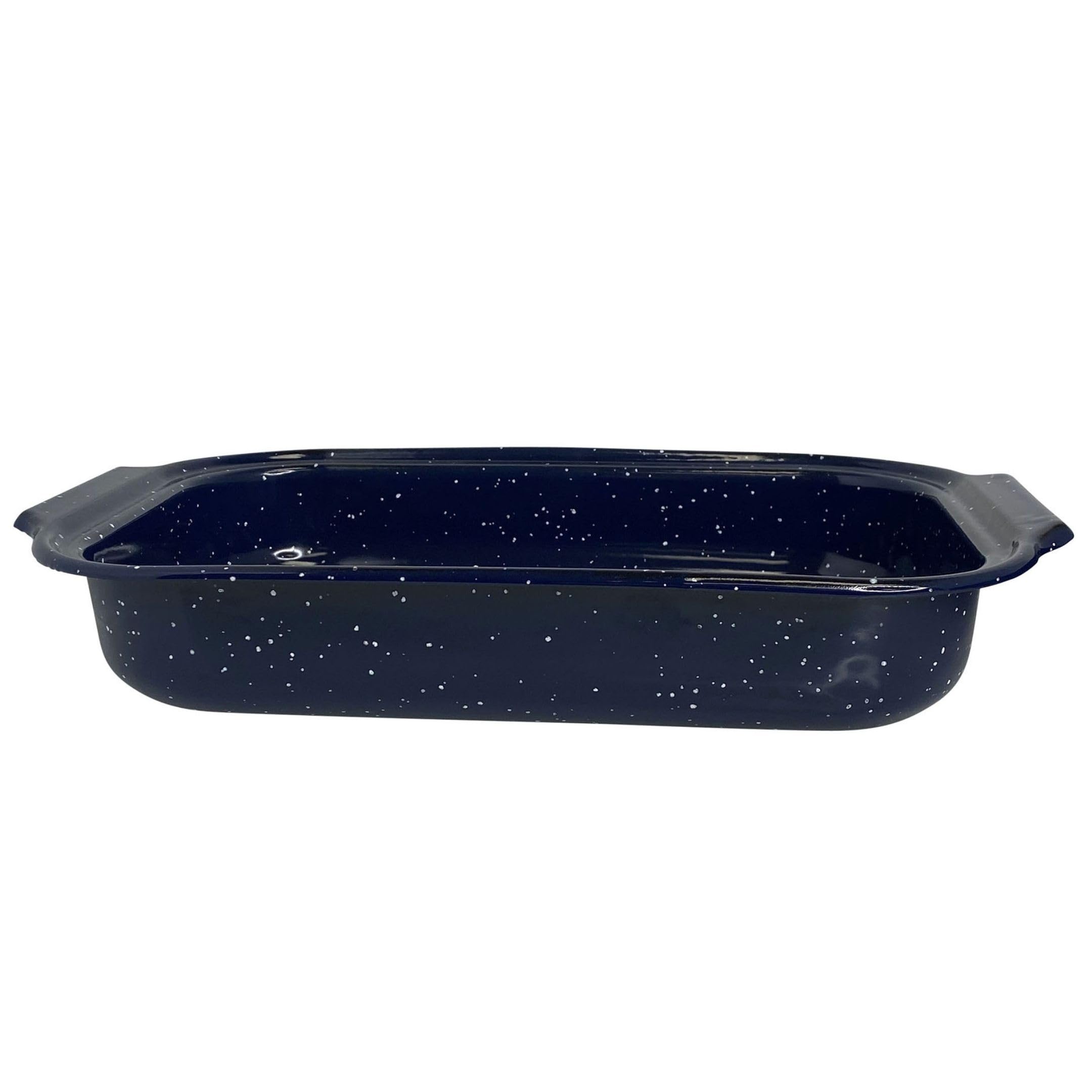 Imusa Traditional Blue Speckled Roaster/Baking Pan 12'' X 7.8