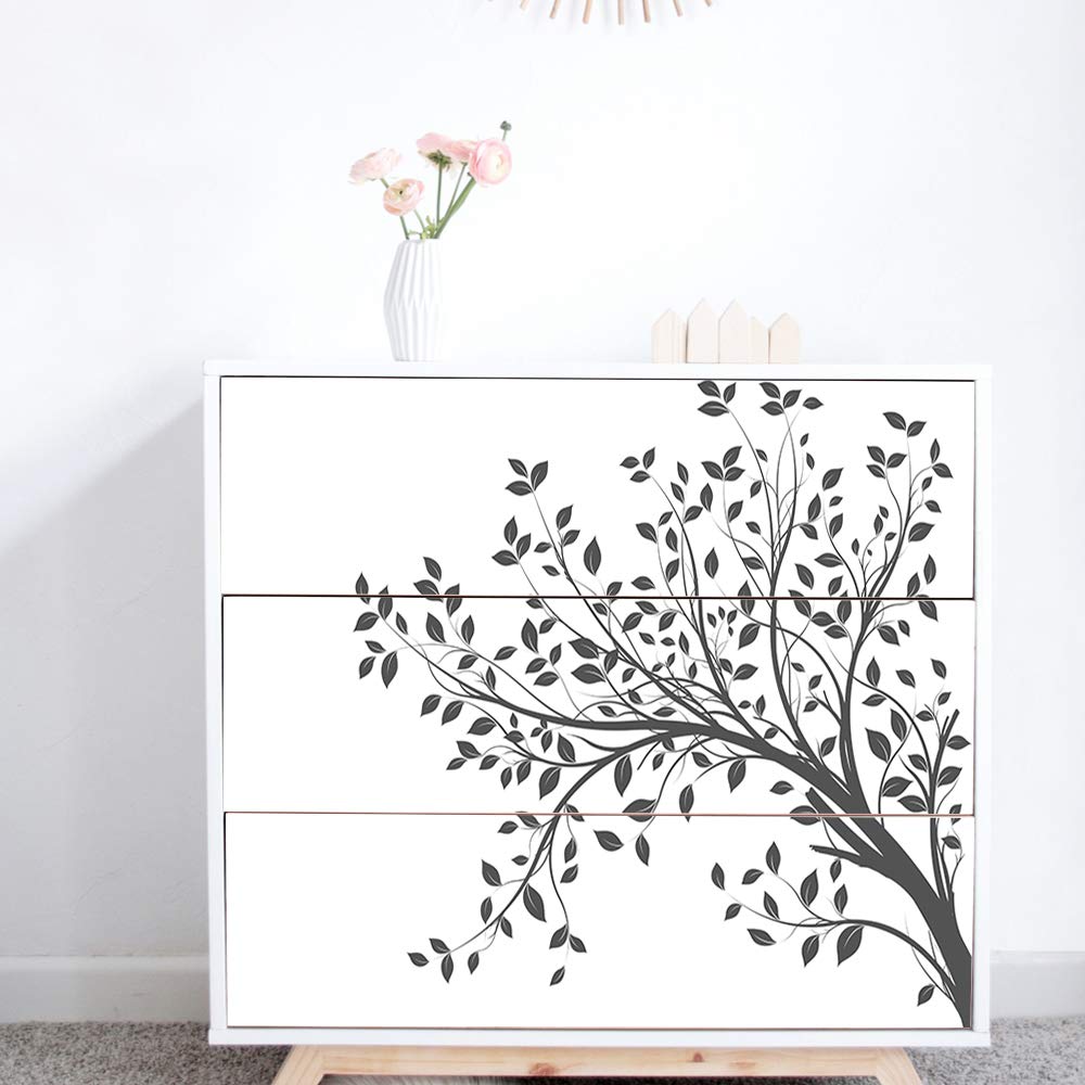 Self-Adhesive Dresser Sticker, Peel And Stick Furniture Stickers/Decals, Removable Furniture Skin (003, Malm)