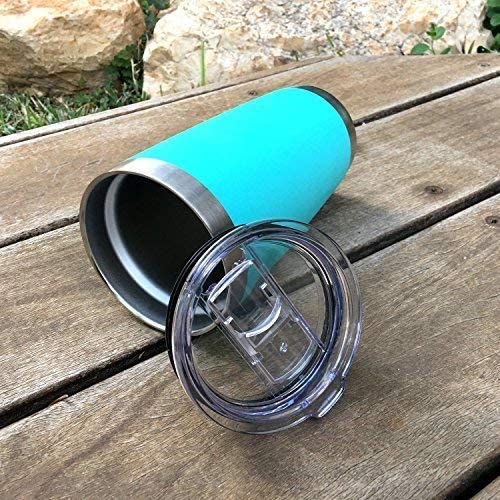 Chillout Life 20 Oz Stainless Steel Tumbler With Lid - Double Wall Vacuum Insulated Coffee Mug With Splash Proof Lid And Straw F