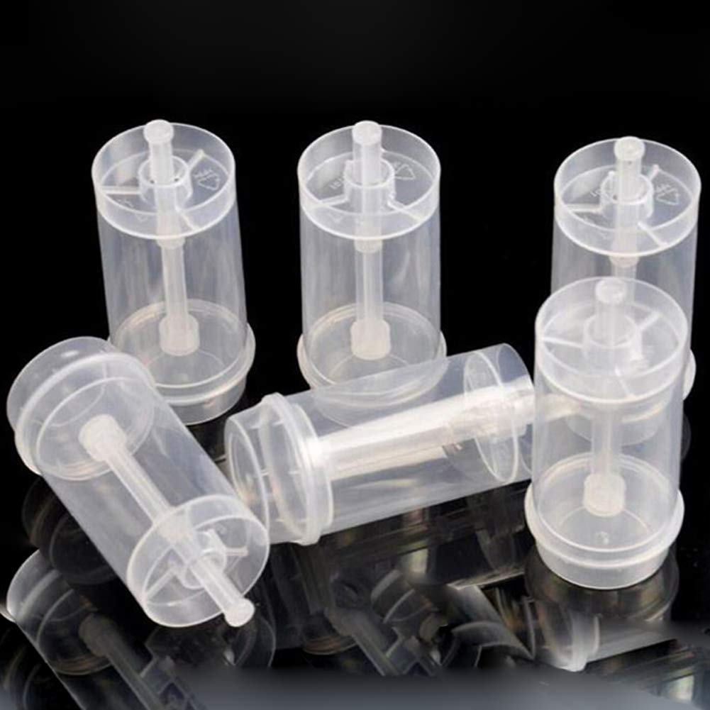 Teensery 12 Pcs Cake Push Pop Containers Clear Plastic Round Shape Push Pops With Lids