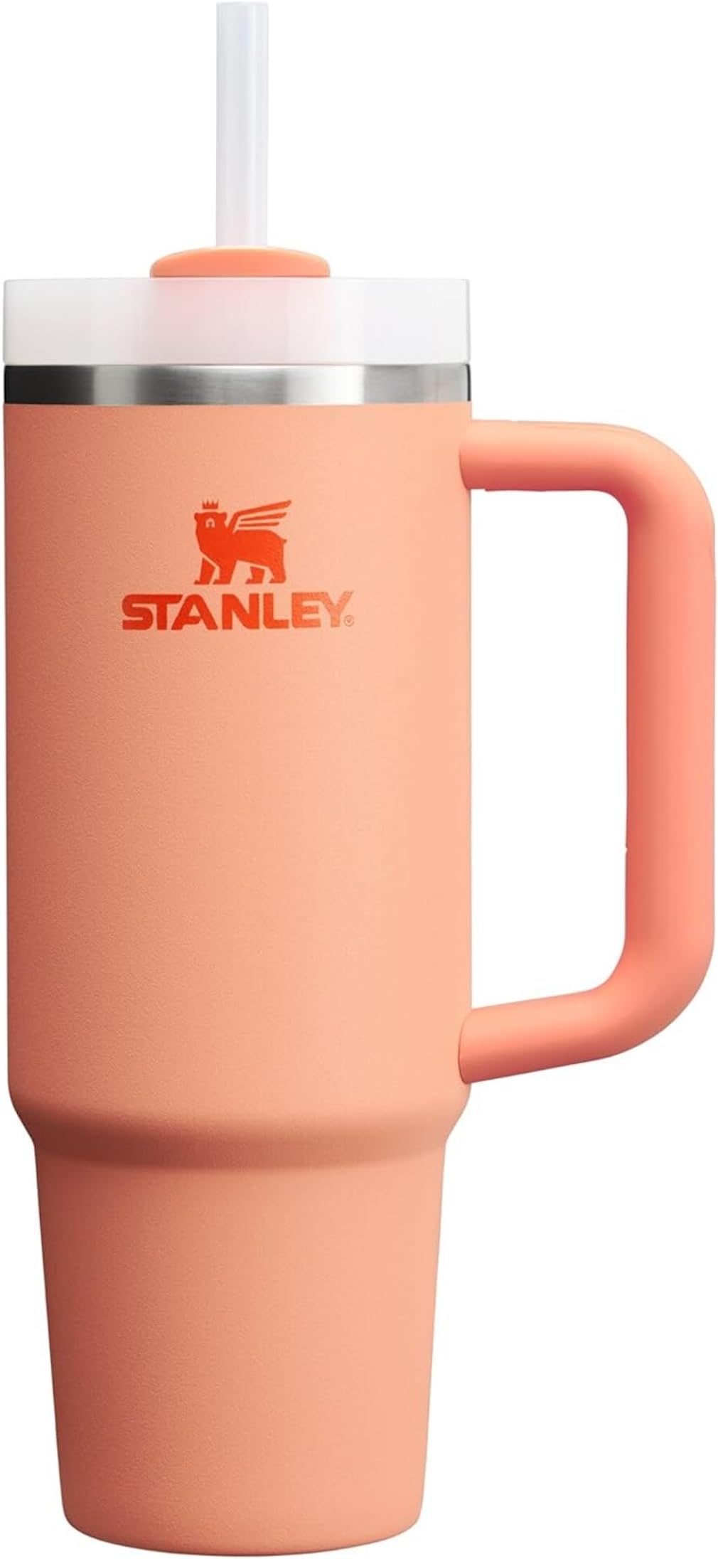 Stanley Nectarine Quencher H2.0 Flowstate Stainless Steel Vacuum Insulated Tumbler With Lid And Straw For Water, Iced Tea Or Cof