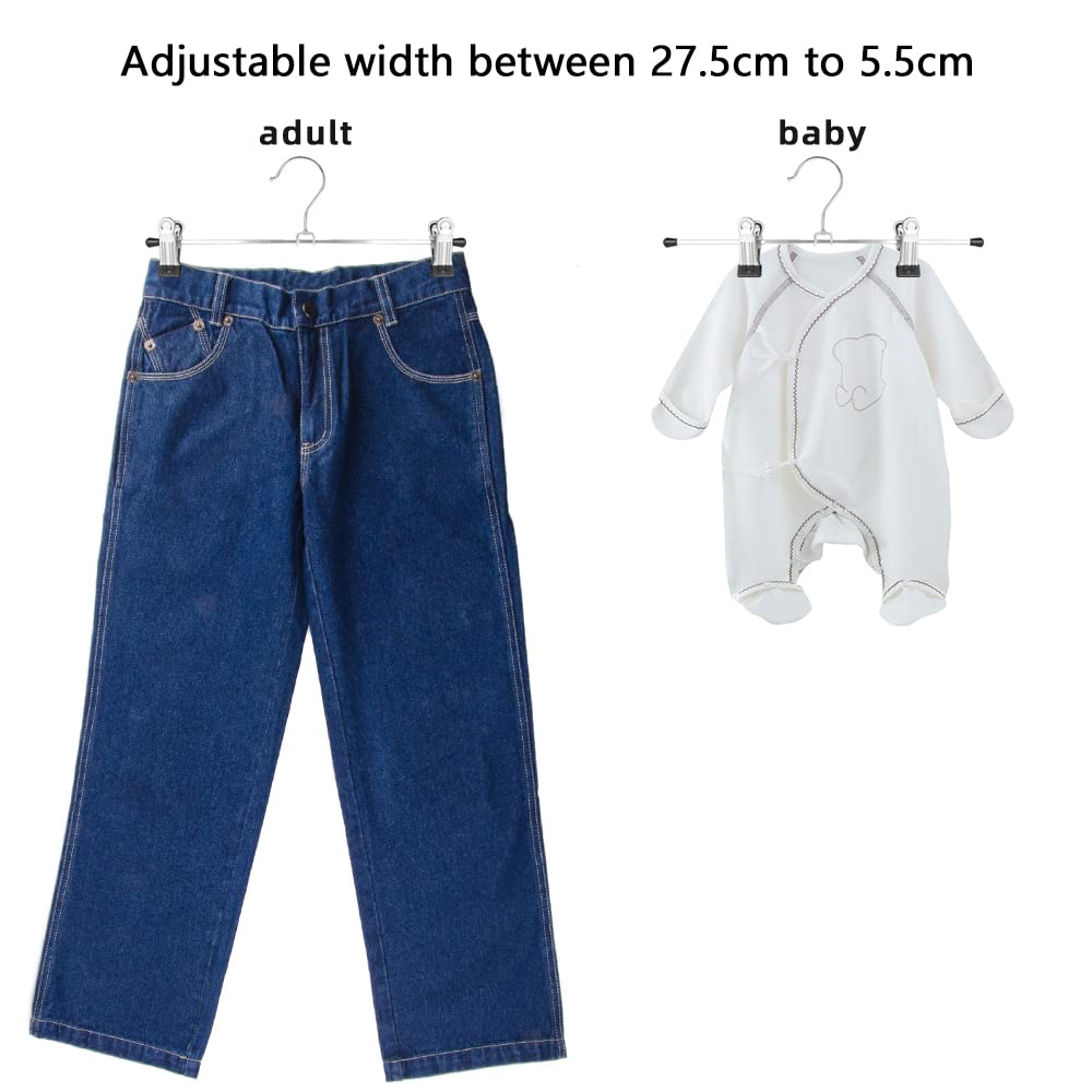 Skirt Hangers 30Pack Pants Hangers With Clips Trouser Clothes Hangers