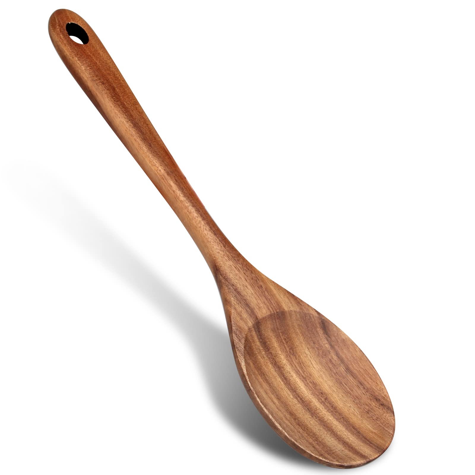 14 Inch Large Wooden Spoon For Cooking Mixing Spoon Serving Spoons Big Non Stick Wood Spoon Spatula Long Handle Spoon Stirring C