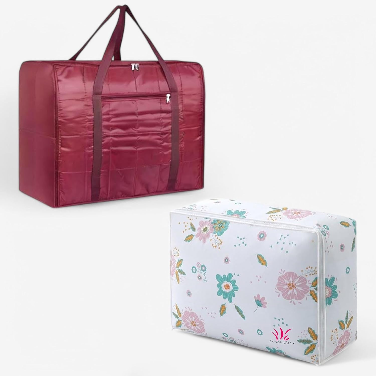 Finchgold Space Saver Storage Bags, Blanket And Quilt Organizer Pack Of 2