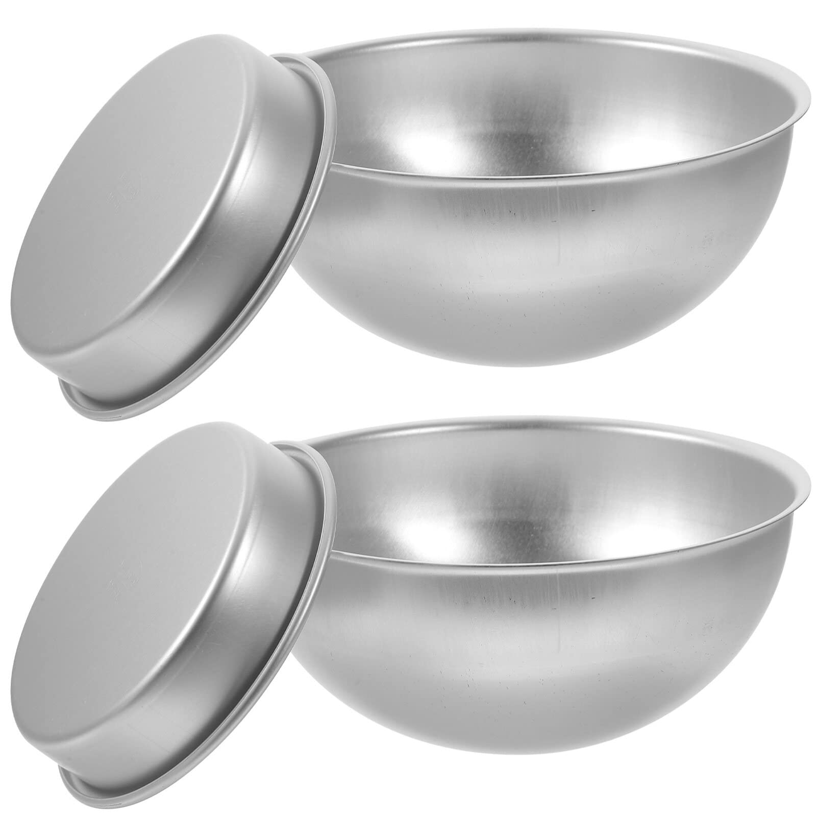 Kichvoe 2 Sets 6 Inch Hemisphere Cake Pan Half Ball Cake Pan Football Cake Molds Aluminum Baking Tin For Chiffon Cake Bikini Cak