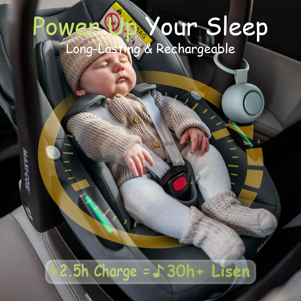 TKGOU Portable White Noise Sound Machine | 16 Soothing Sounds | Timer | Memory Function | Noise Canceling for Sleep Aid & Office