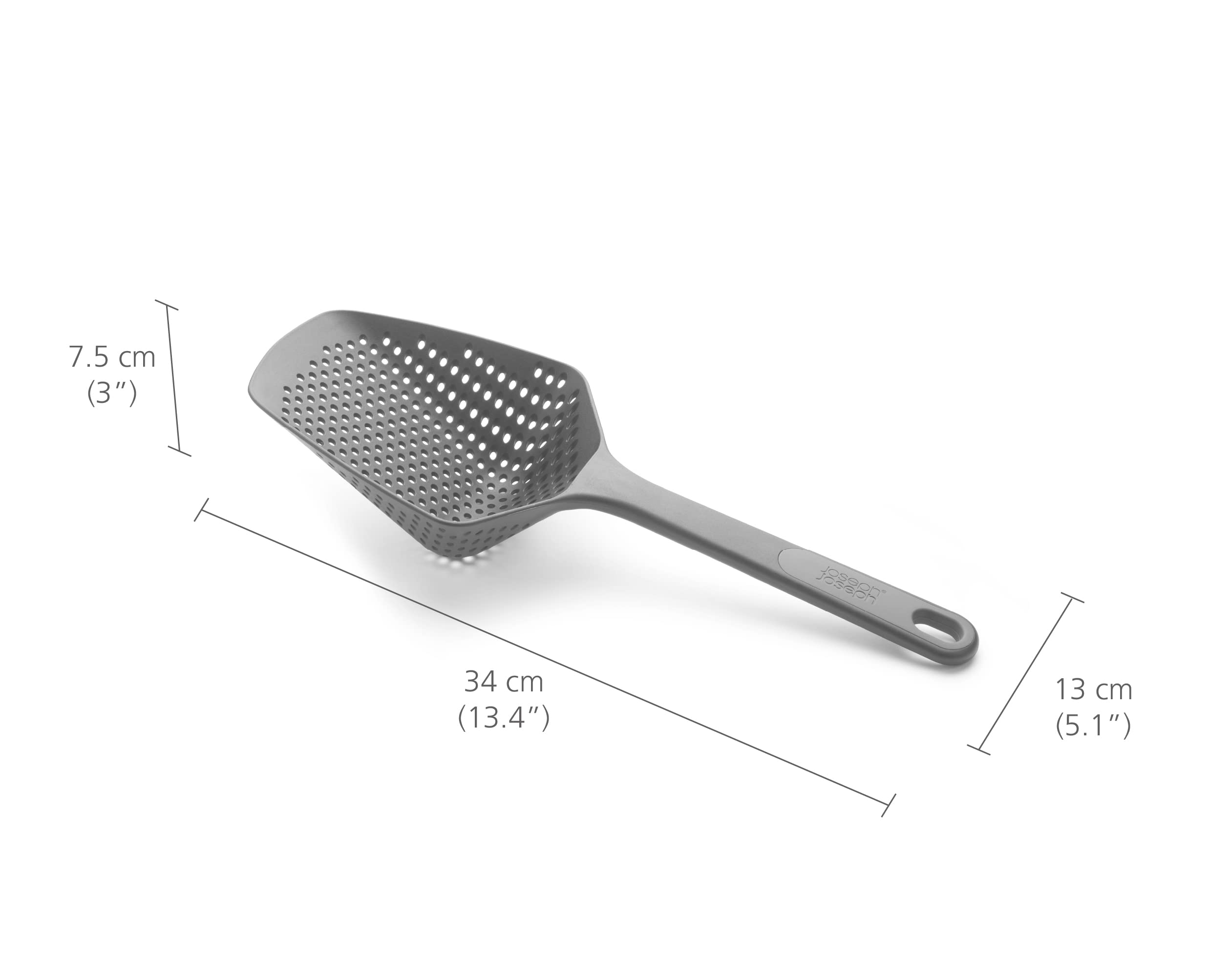 Joseph Joseph Scoop Plus Colander, Spoon Drainer/Strainer, Scoop, Drain And Serve, Heat Resistant Up To 200C (392F), Dishwasher