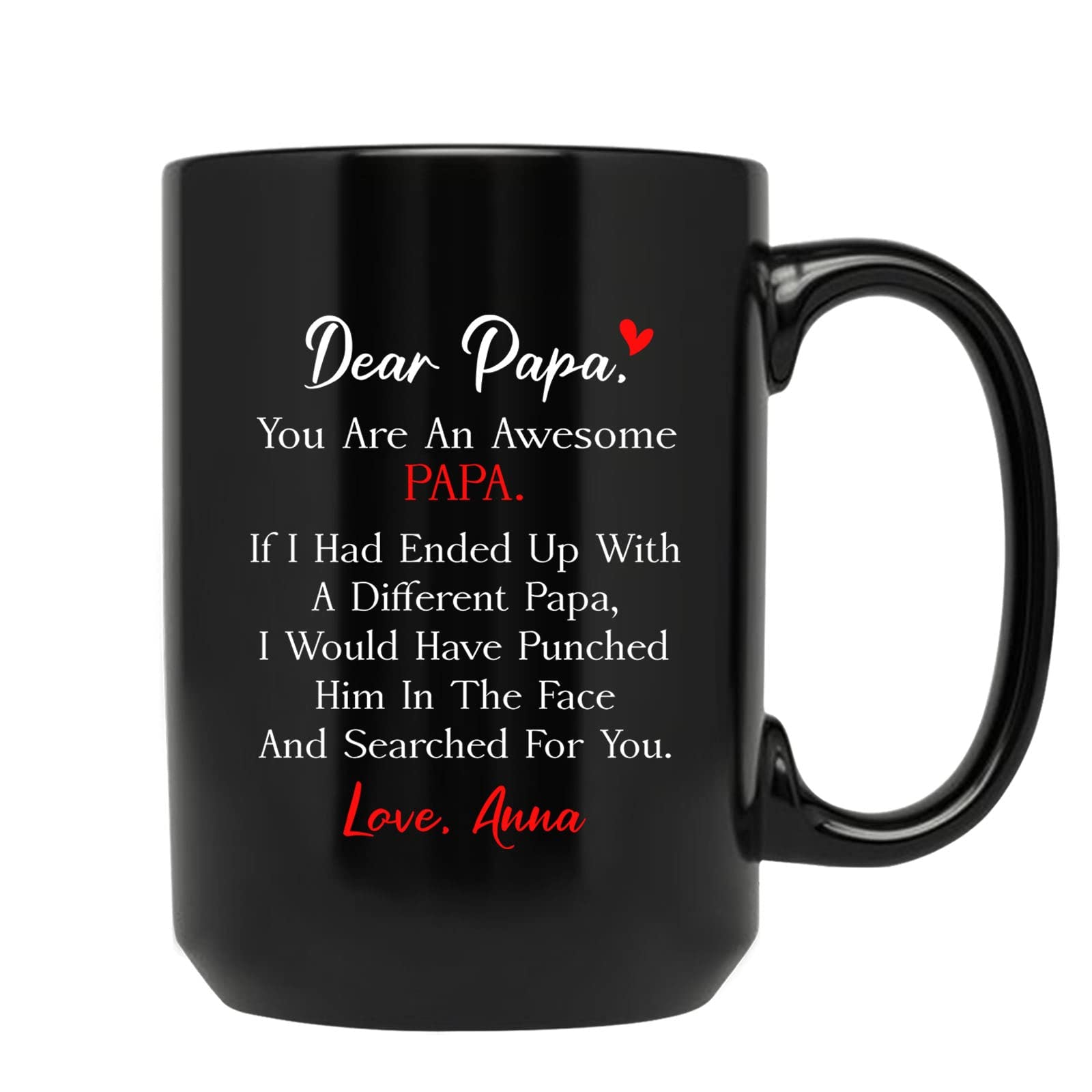 Custom An Awesome Papa Mug With Kid Name, Papa Ceramic Mug, New Papa Coffee Mug, Love Dad Cup, Personalized Gifts Ideas for Dadd
