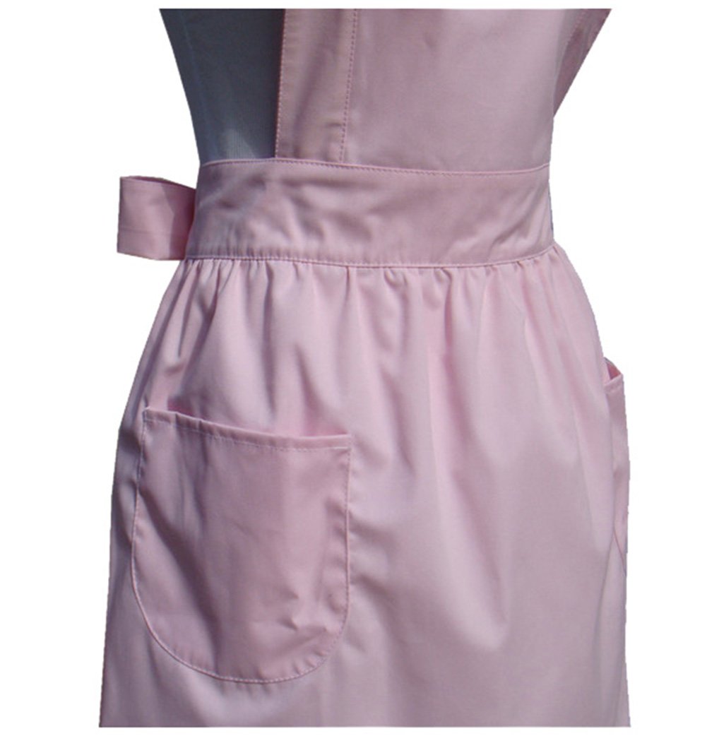 Hyzrz Lovely Retro Ladys Cotton Aprons Chic Cake Kitchen Cook Apron (Pink)