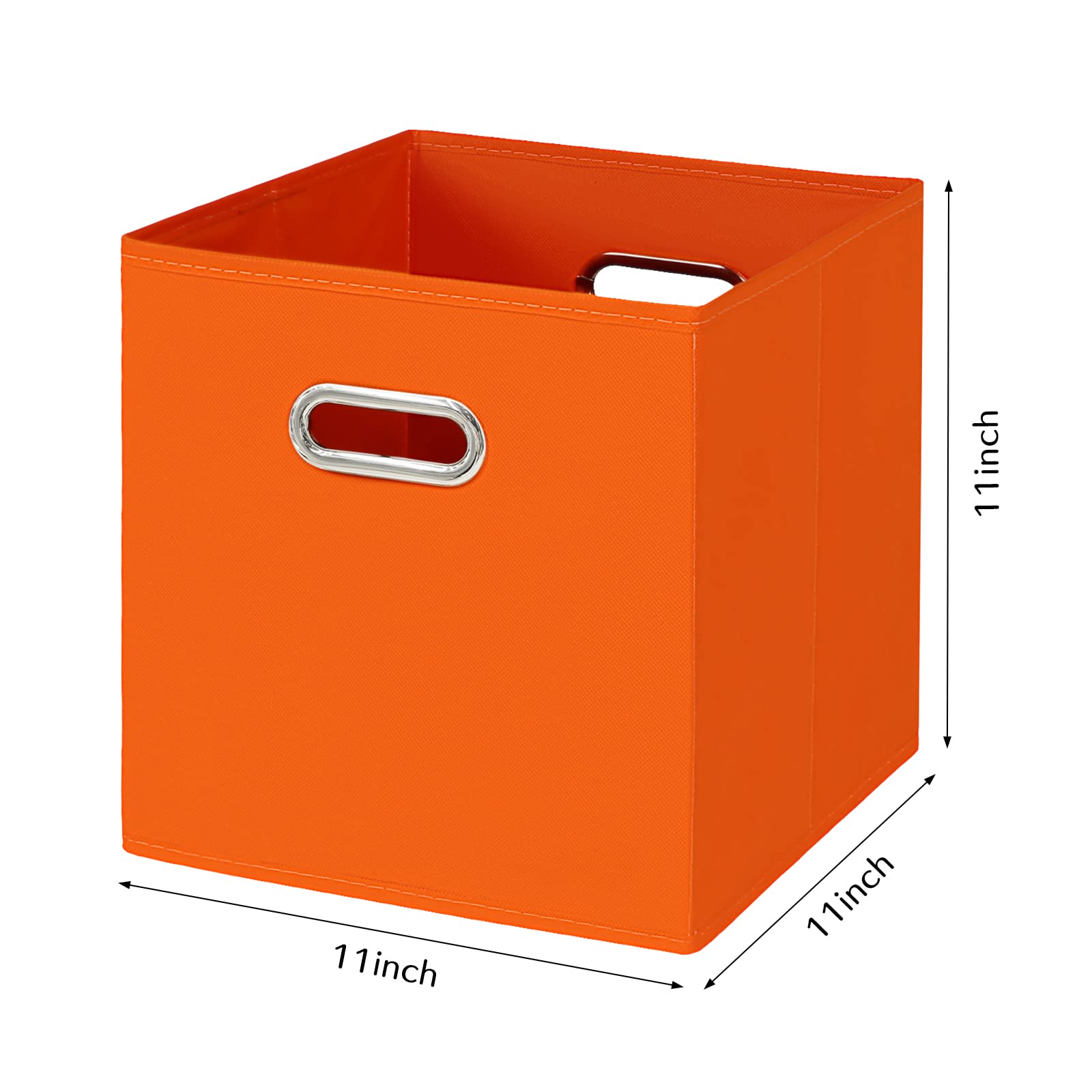 Storeone Fabric Storage Bins Cubes Baskets Containers-(11X11X11) With Dual Handles For Shelf Closet, Nursery Home , Bedroom Orga