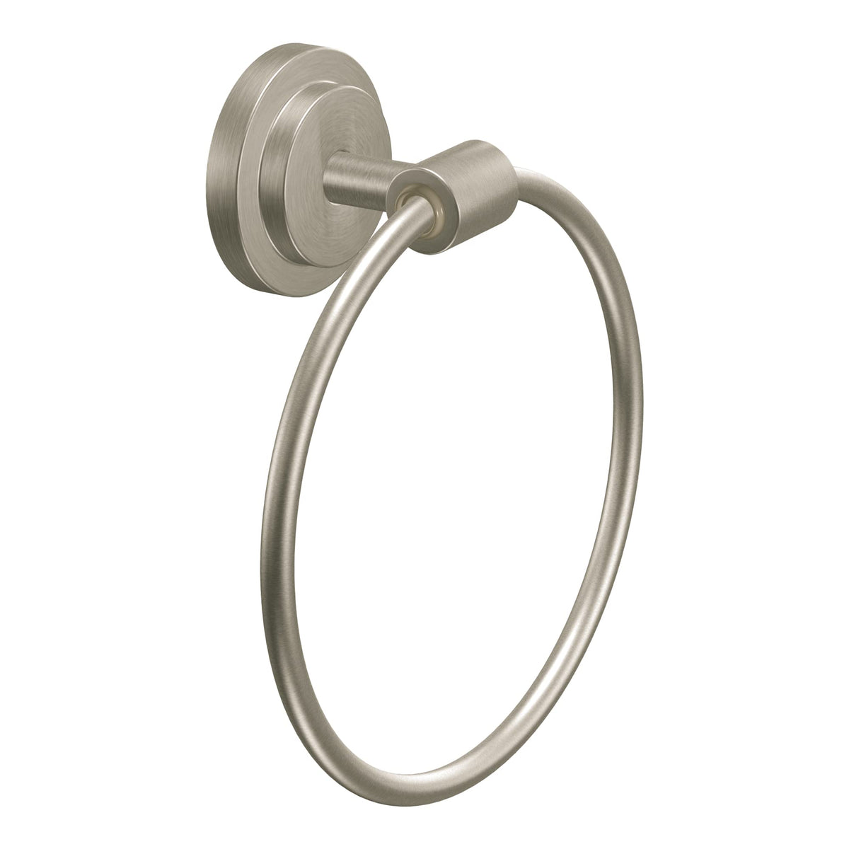 Moen Dn0786Bn Iso Bathroom Hand Towel Ring, Brushed Nickel