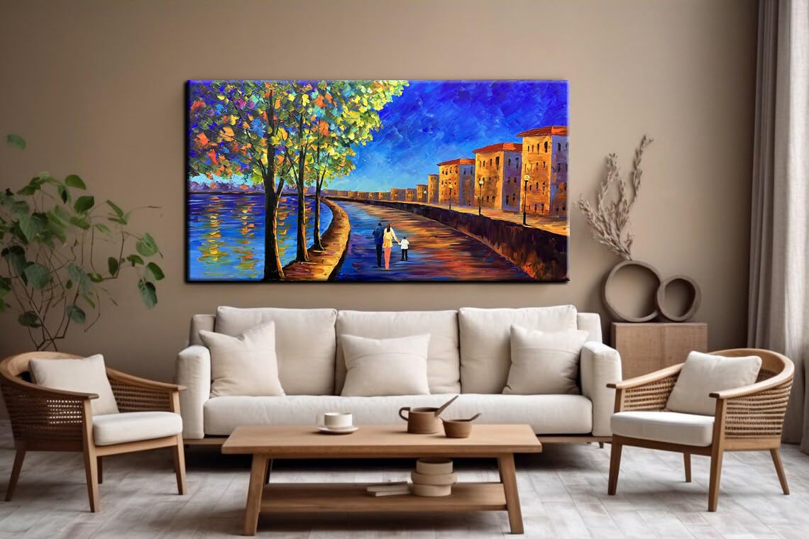 Yasheng Art -Landscape Oil Painting On Canvas Textured Tree Abstract Contemporary Art Wall Paintings Handmade Painting Home Offi