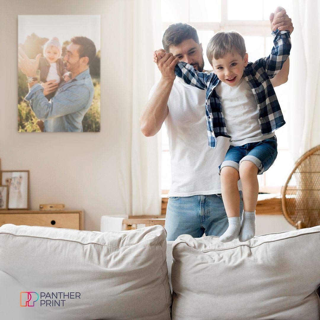 Panther Print Personalized Canvas Prints | Beautiful Photos On Canvas Of Family And Pets | Framed Custom Photo Canvas, Print Gif