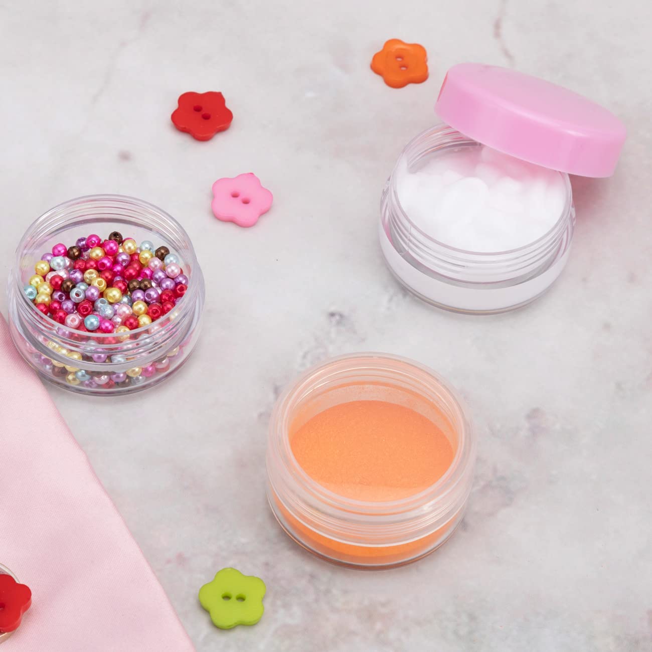 Zejia 3 Gram Sample Containers With Lids, 100 Count Tiny Sample Jars, 3Ml Makeup Cosmetic Containers For Lip Balms, Lotion, Powd