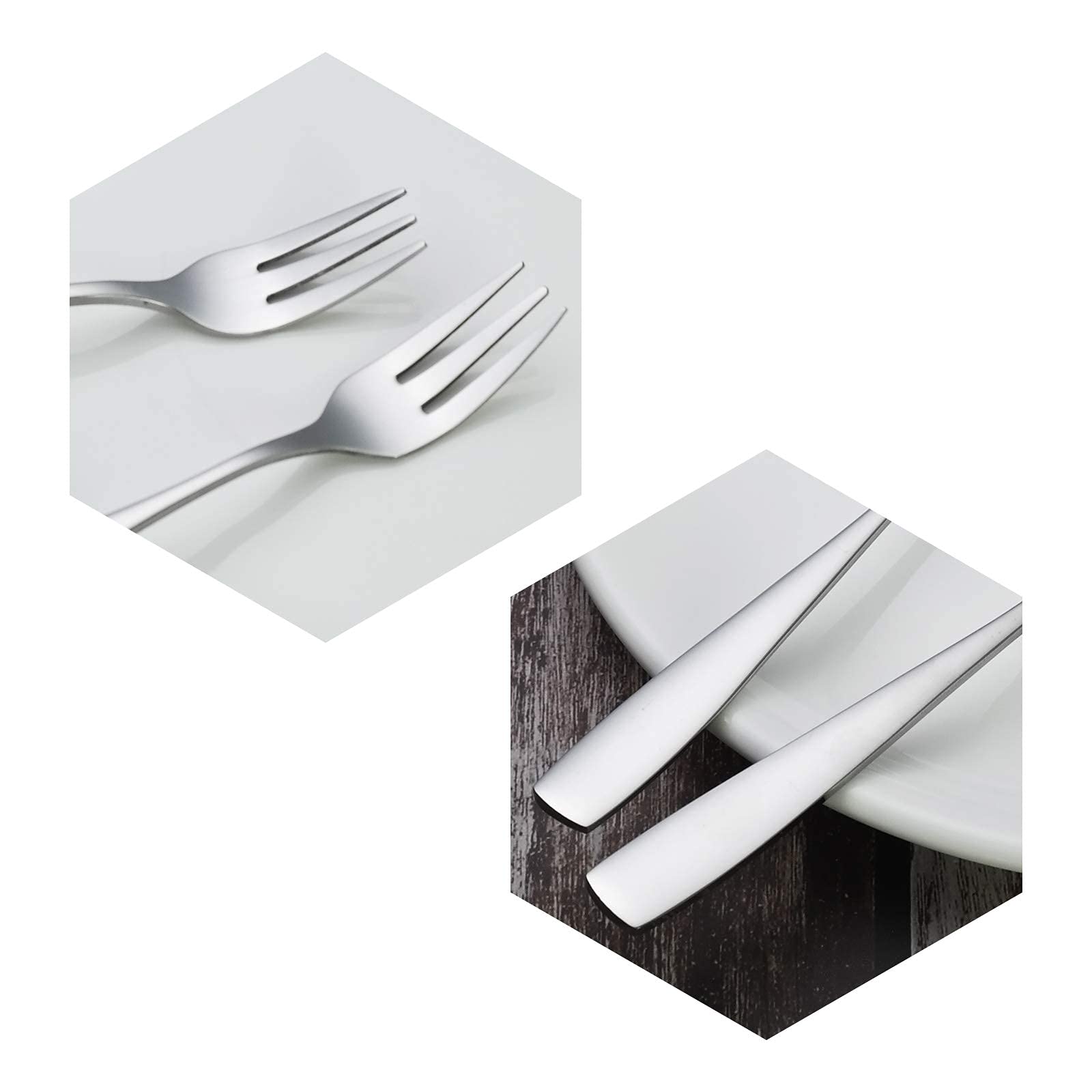 Asking 12 Pieces Stainless Steel 3-Tine Forks, Tasting Forks