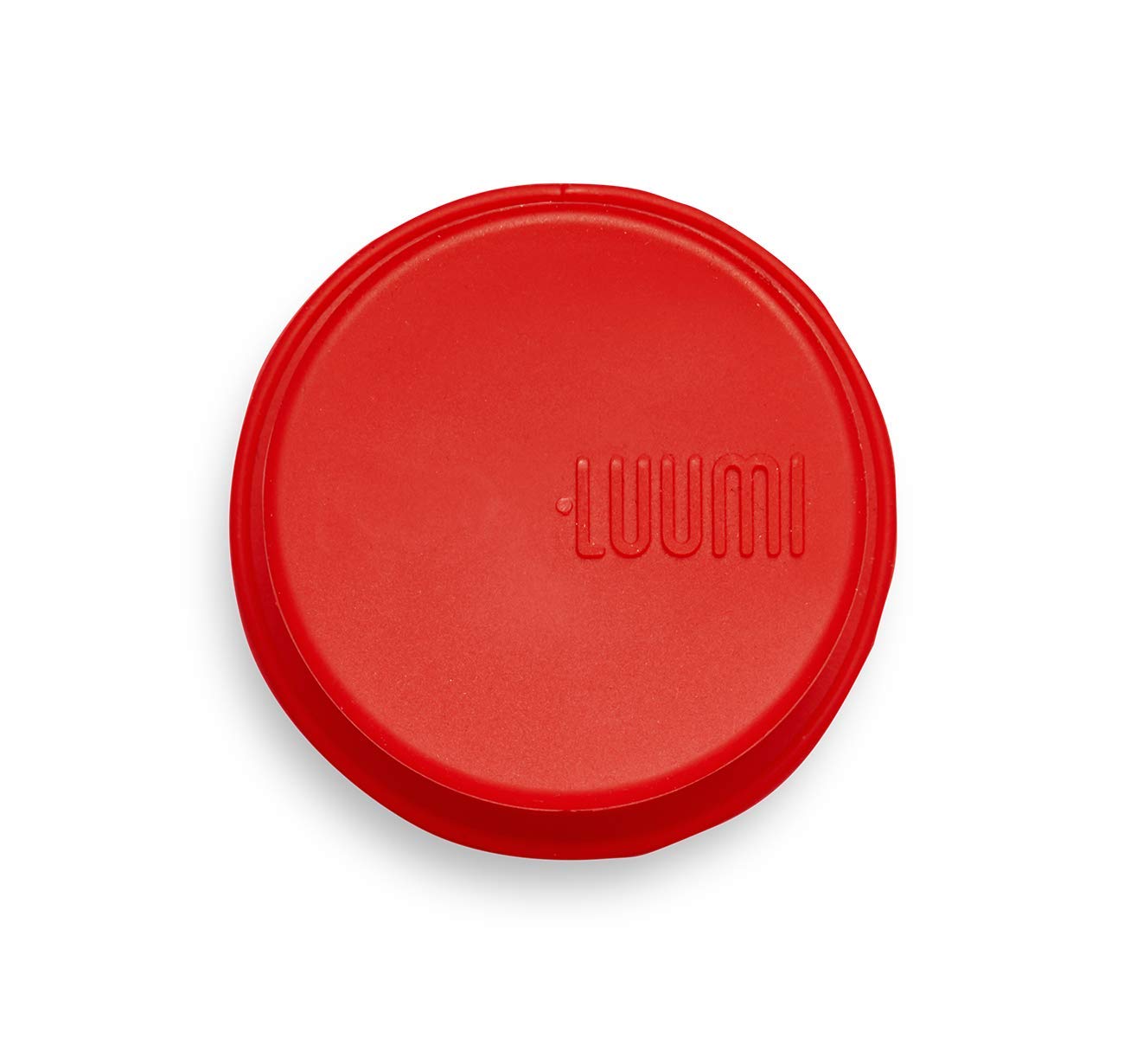 Luumi Unplastic Sealed Lid - Reusable 100% Platinum Silicone Sealed Lid - Microwave, Oven, Freezer And Dishwasher Safe (Red)