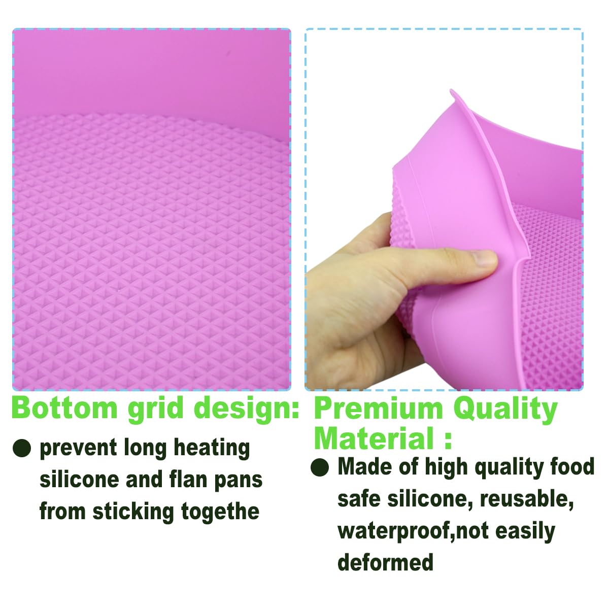 Pkeafc 3 Pack Cheesecake Pan Protector Water Bath Protector For 9Inch And 9.5Inch Round Springform Pan Preventing Water From Ent