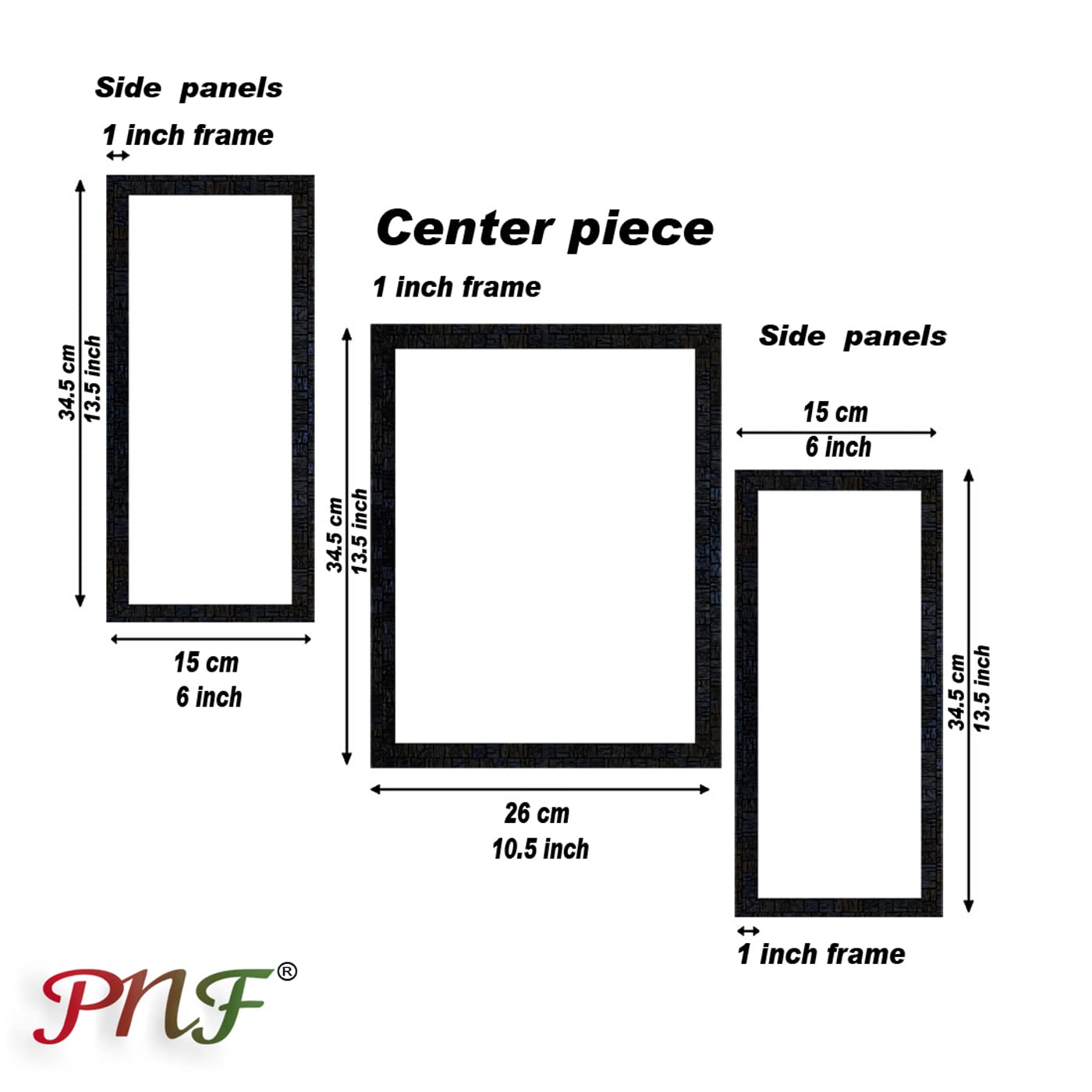 pnf Poster And Frames Hand Painted Landscape Scenery With Acrylic Sheet | Living, Bedroom | Home Decoration | Best Gifting Optio