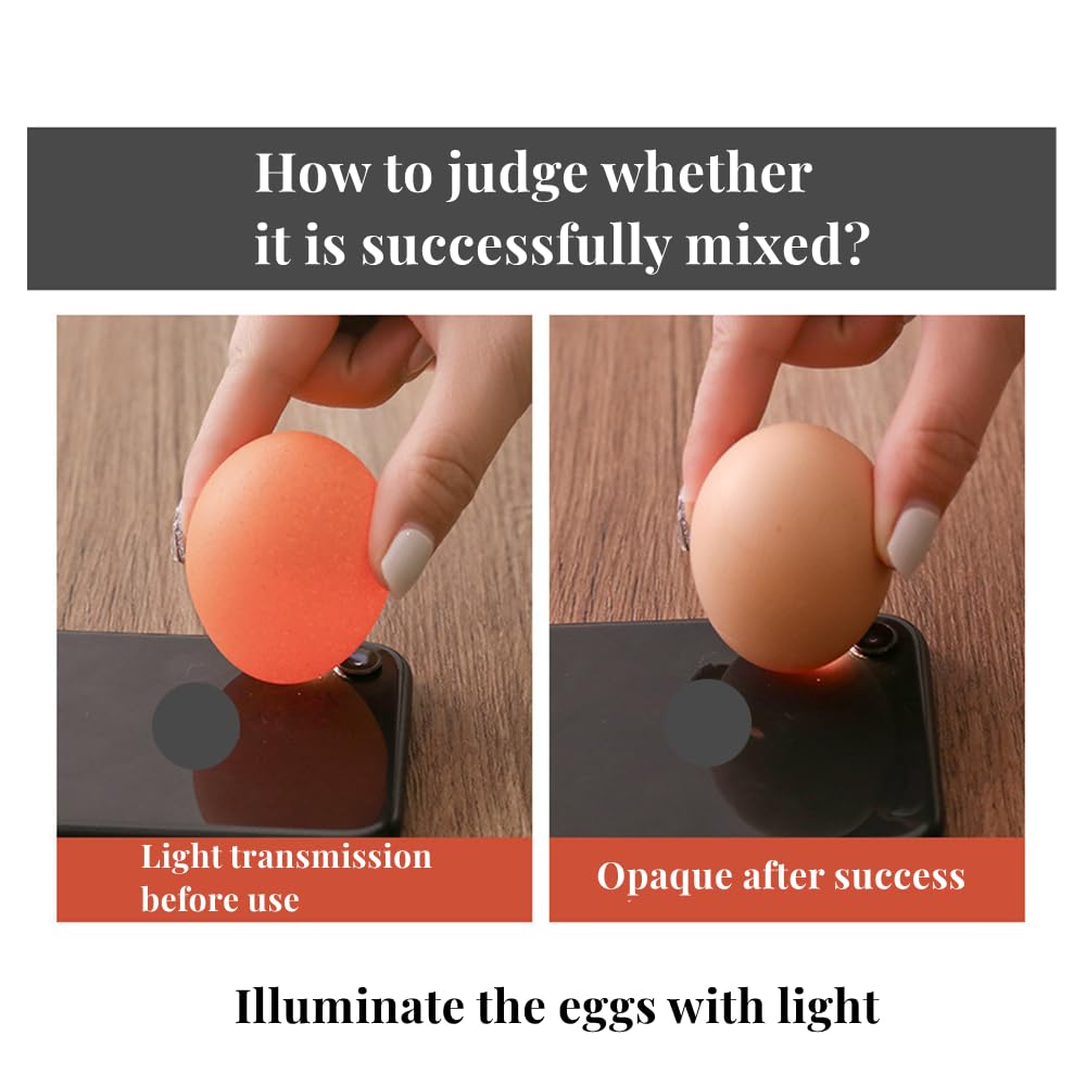 Egg Scrambler Shaker, Whisk Hand Powered Golden Egg Maker Eggs Yolk White Mixer Cooking Utensil Kitchen Gadgets Egg Pudding Make
