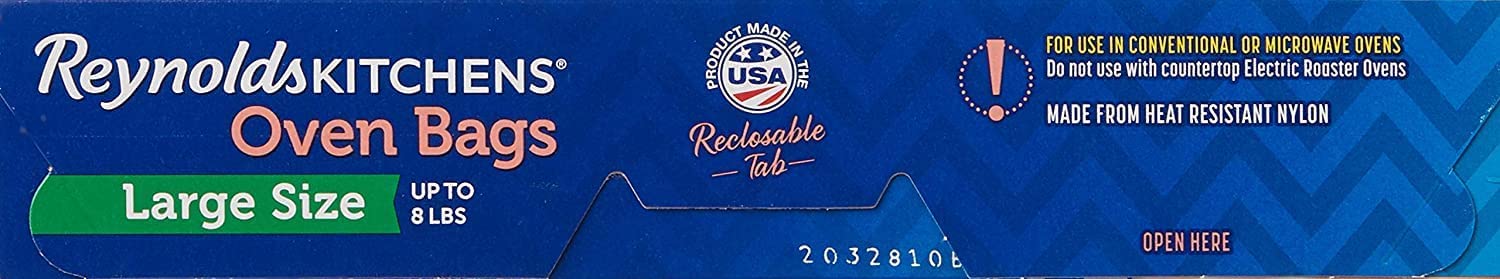 Reynolds Oven Cooking Large Size for Meats & Poultry (up to 8-Pounds)  5 Count Boxes (Pack of 12) 60 Bags Total