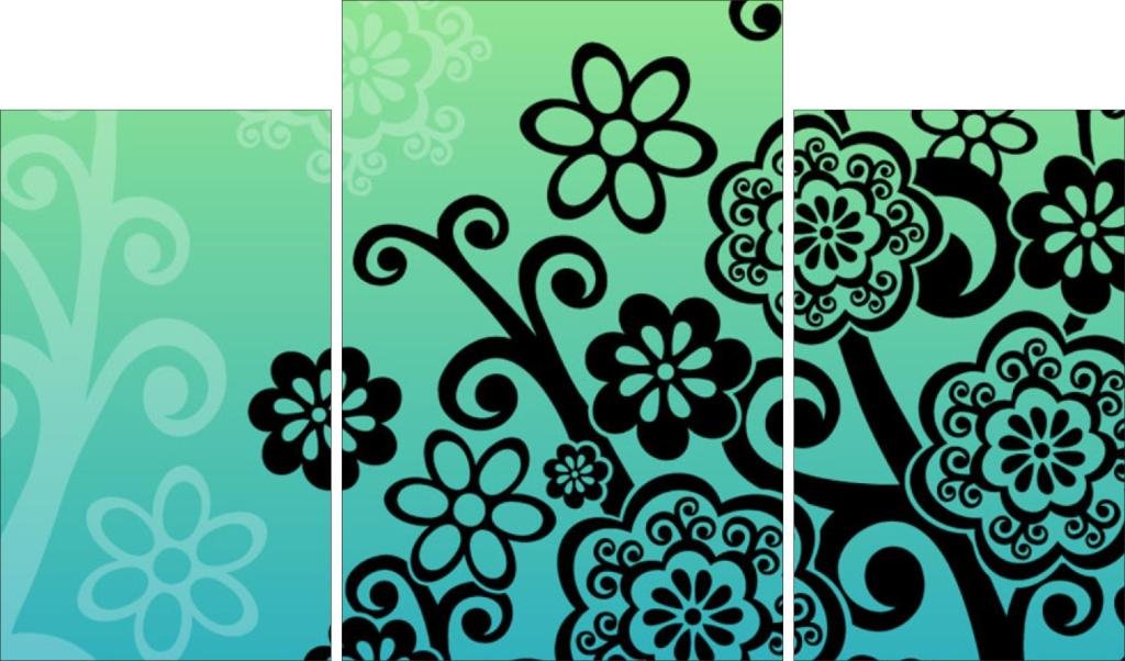Go Hooked Mdf Wall Painting/Hanging Art/Decor (28 Cm X 9 Cm X 28 Cm, 3 Frames, Mdf3X-37)