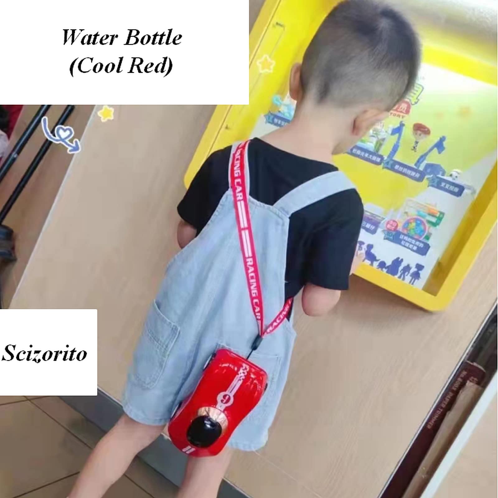 Scizorito Water Bottle, Straw Water Bottle, Leak-Proof, Summer Portable Water Cup, Crash Resistant, Healthy Silicone Mouth, Trit