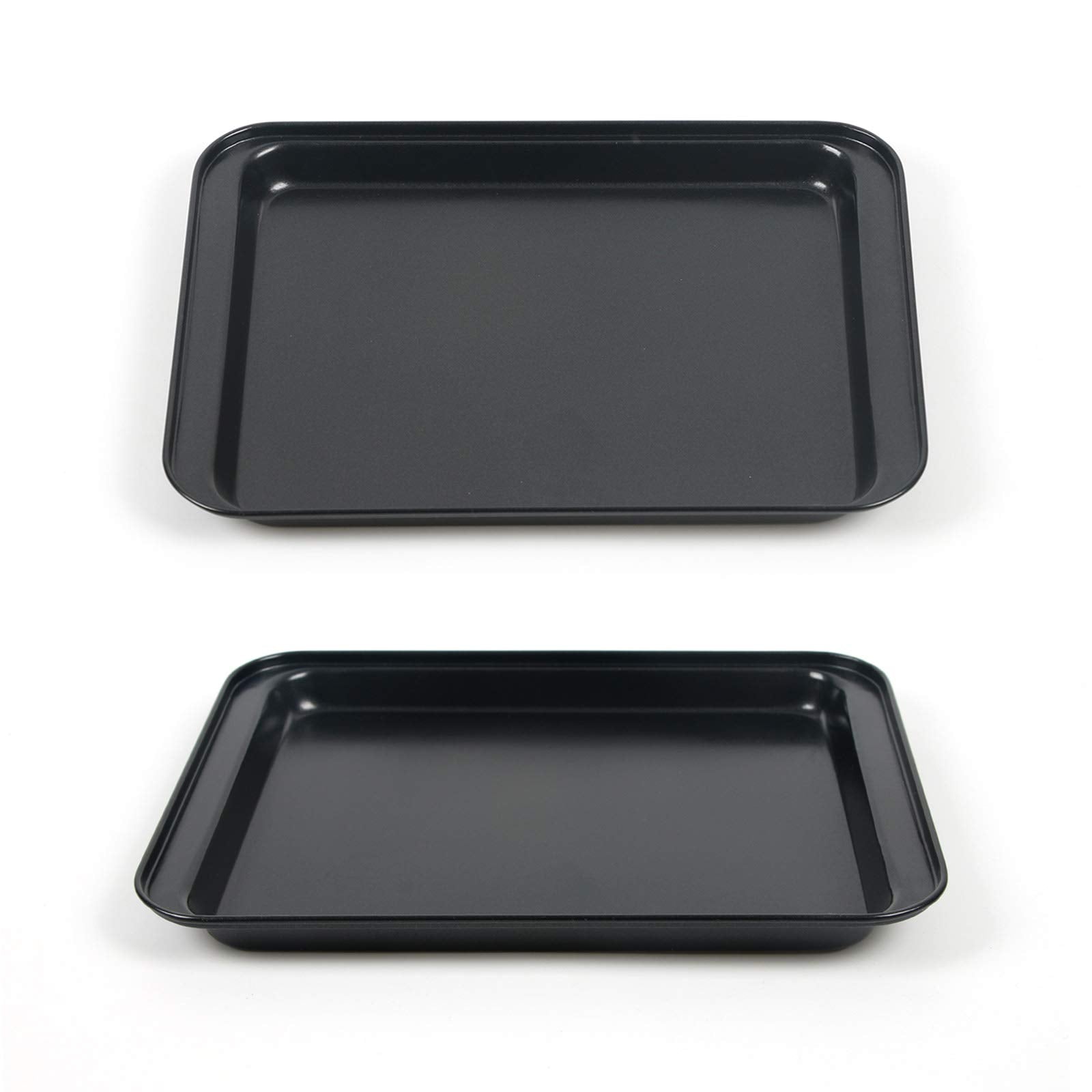 Small Baking Sheet 2 Pack, Shinsin 8 Inch Nonstick Baking Pans For Oven W/Rimmed Border, Professional Reusable Baking Trays For