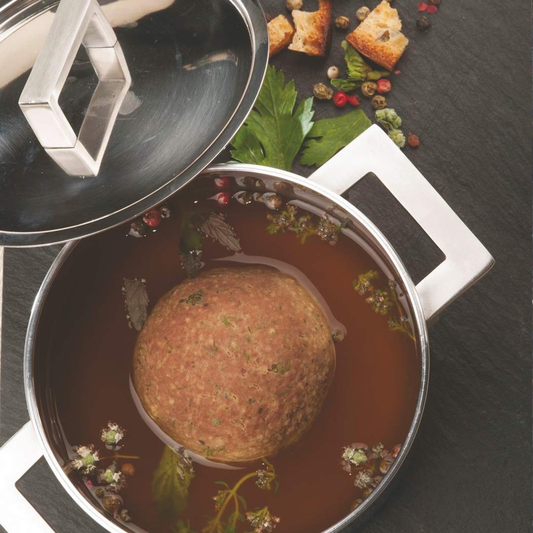 Mepra Attiva 18 Cm Casserole Pot, 2 Handle, Tri-Ply, Stainless Steel Finish, Aluminum Core, Dishwasher-Safe