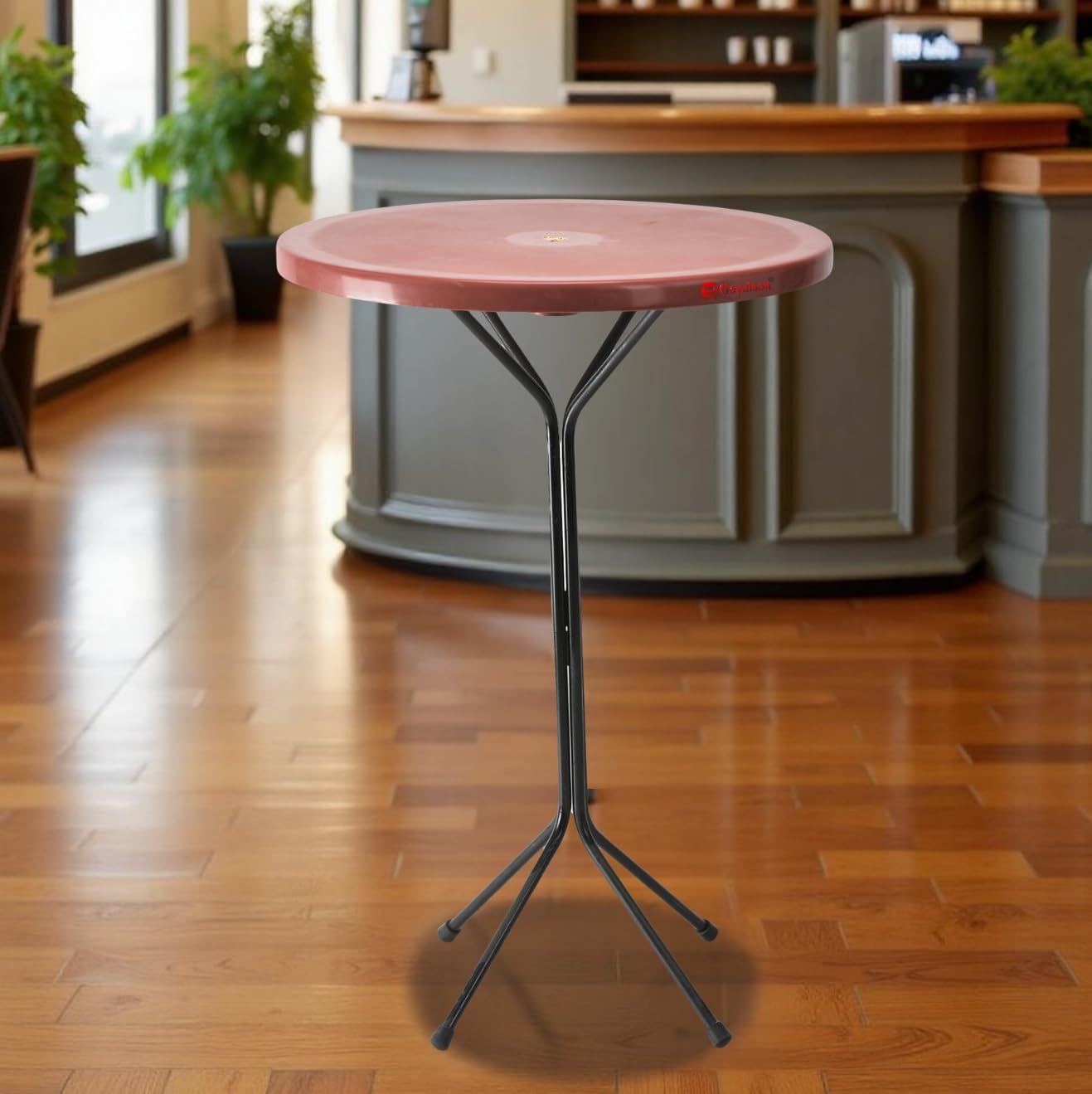 Somraj Dining Table Restaurant Cafe Table Coffee Table Multipurpose Table (1, Red, For Standing Person)
