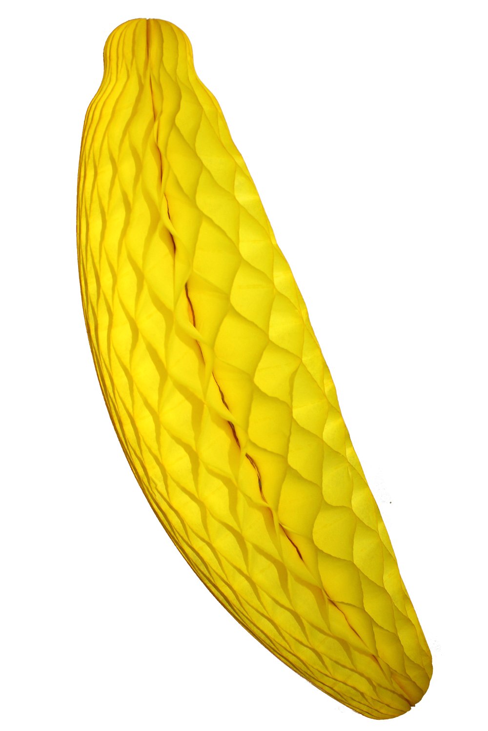 2-Pack 15 Inch Honeycomb Banana Decoration, Yellow