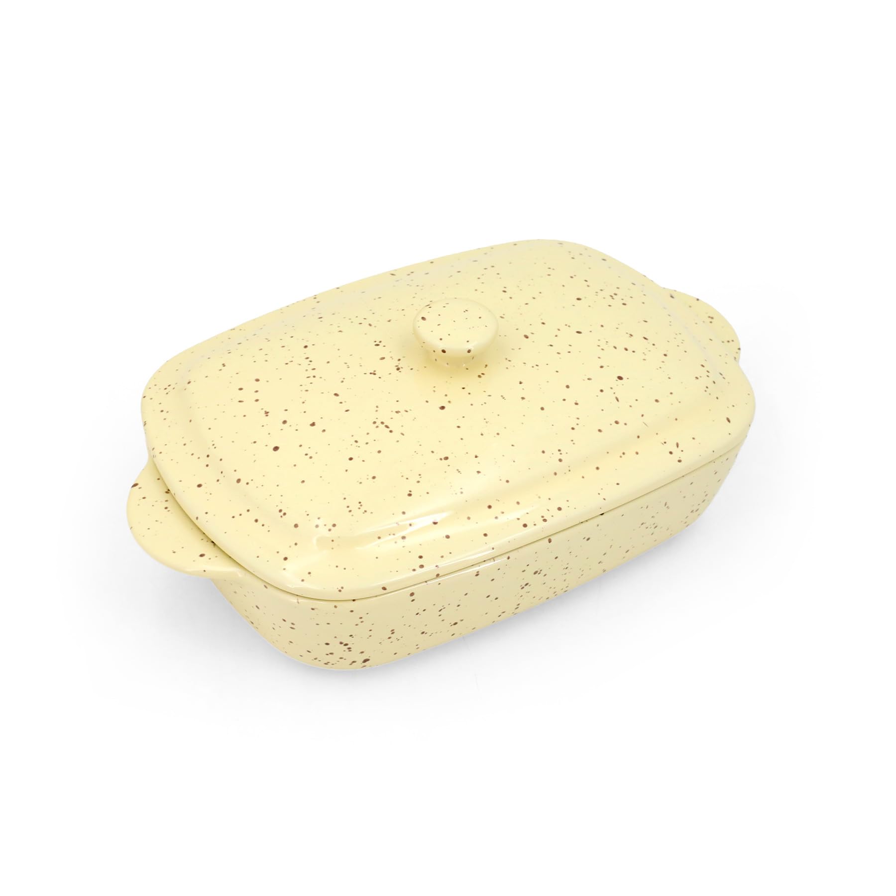 Krokori Casserole Dish with Lid, Lasagna & Casseroles (Yellow, 1 Qt)
