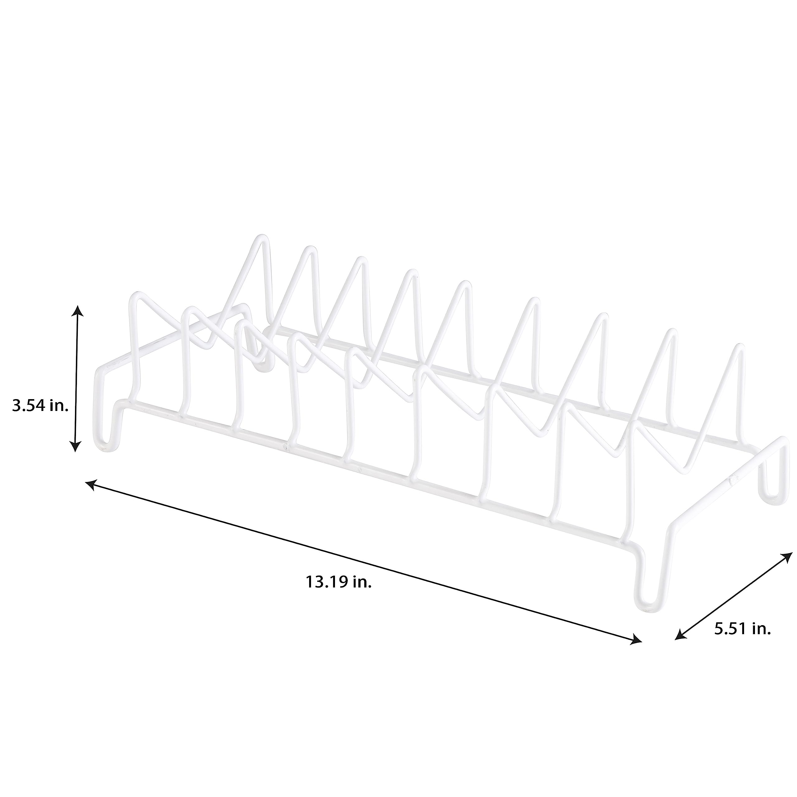 Kitchen Details 8 Section Lid And Plate Organizer | Free Standing | Pot, Pan & Cutting Board Holder | Cabinet Pantry And Counter