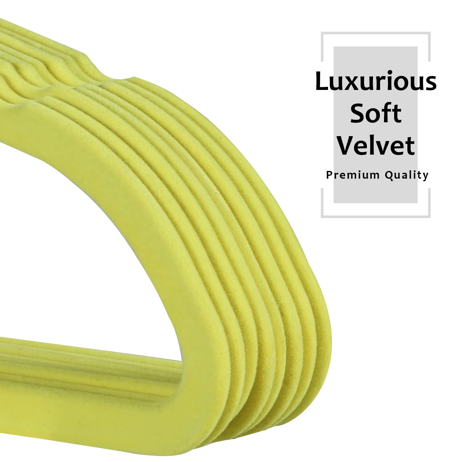 Vecelo Premium Velvet Clothes Hangers Suit Heavy Duty (50 Pack)-Non Slip & Space-Saving With 6 Finger Clips & Tie Rack Excellent