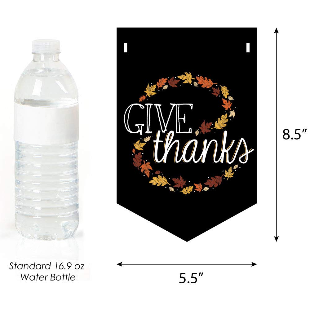 Big Dot Of Happiness Give Thanks - Thanksgiving Party Bunting Banner - Fall Party Decorations - Happy Thanksgiving