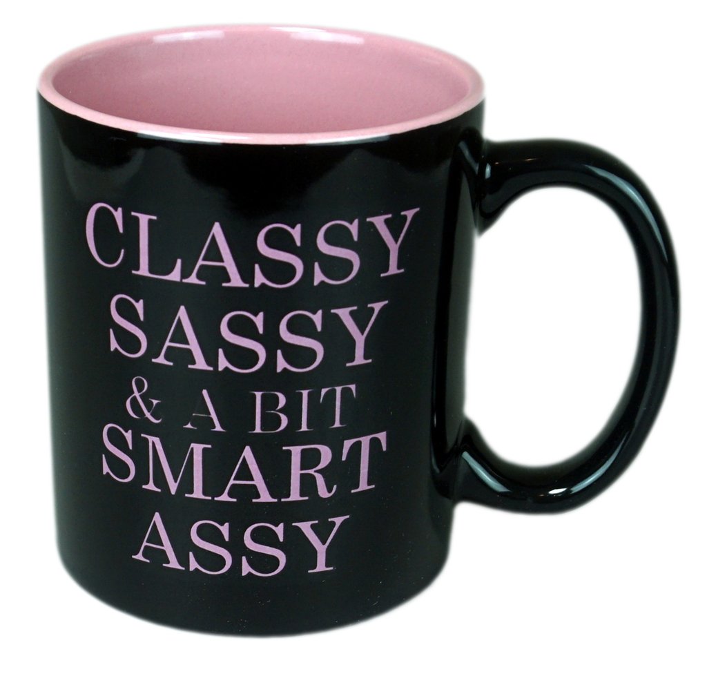 Funny Guy Mugs Classy Sassy And A Bit Smart Assy Ceramic Coffee Mug - 11Oz - Ideal Funny Coffee Mug For Women And Men - Hilariou