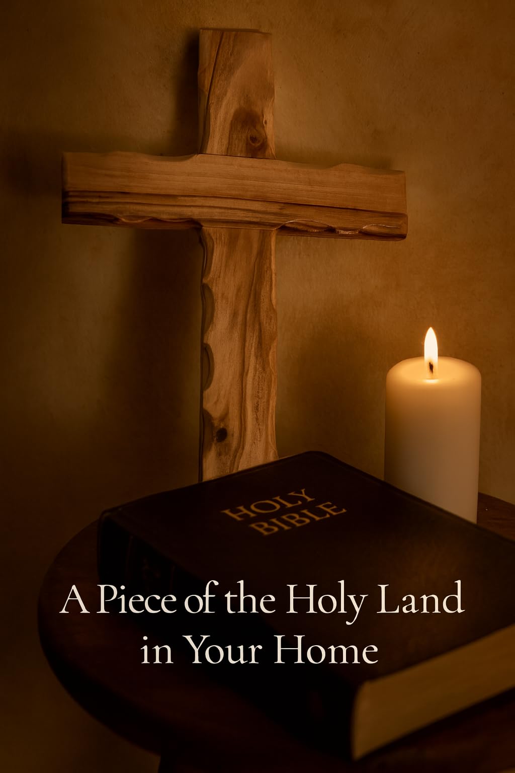 Zuluf 6.2 Olive Wood Plain Wall Cross | Christian Handmade Wooden Cross for Wall from Jerusalem Holy Land | Wall Cross for Home