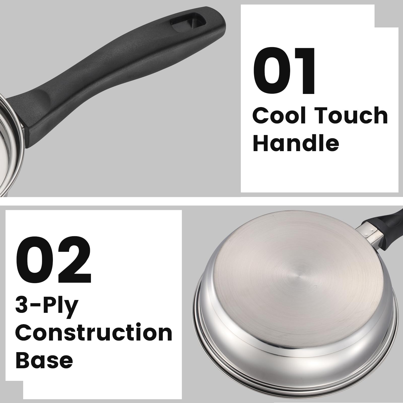Marskitop Egg Poacher Pan Nonstick 4 Eggs, Poached Egg Pan Stainless Steel Poached Egg Cooker, Egg Poaching Pan Pfoa Free, Poach
