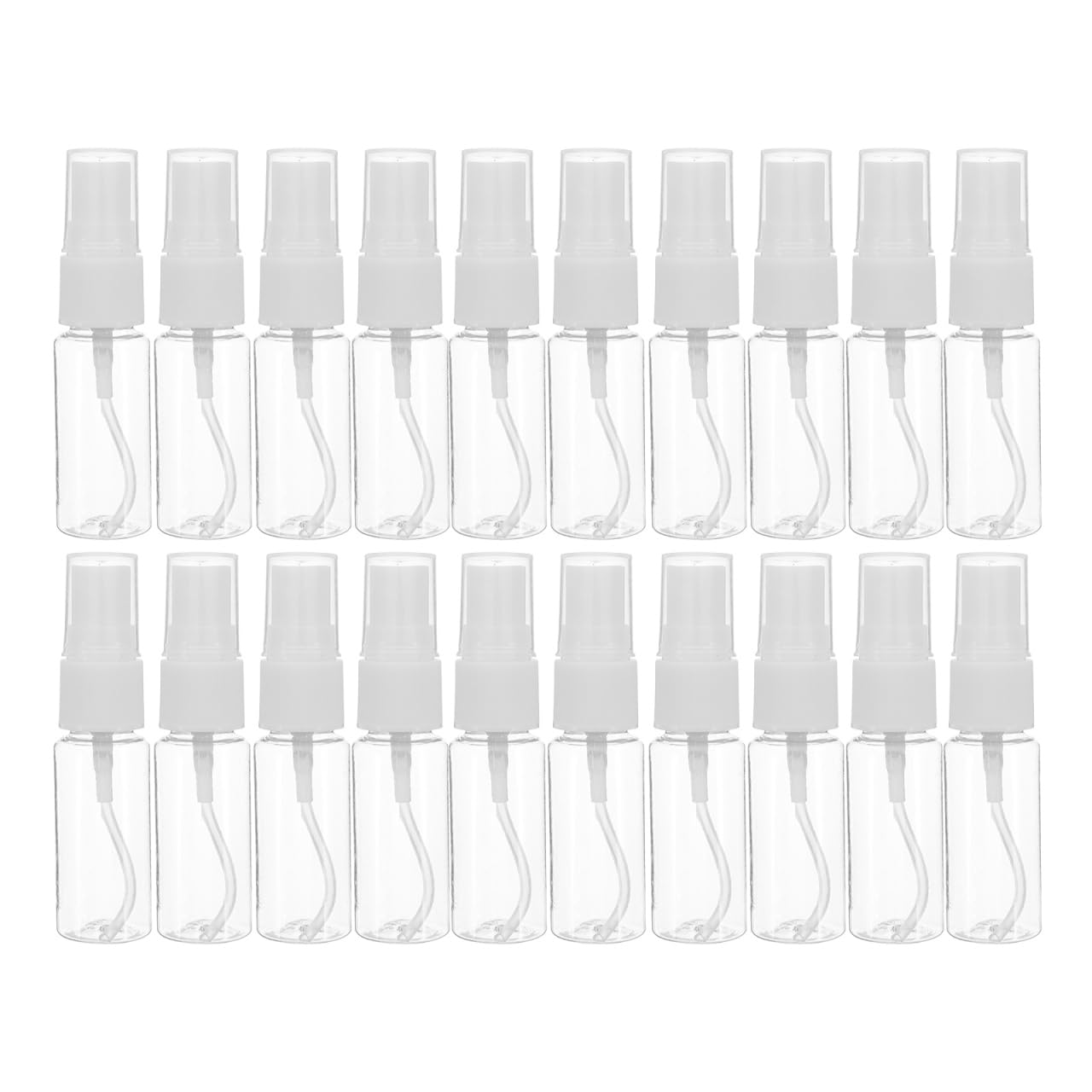 NOLITOY 40 Pcs Spray Bottles Clear Glass Perfume Bottles, Refillable Fine Mist Perfume Atomizer Portable Empty Sample Containers
