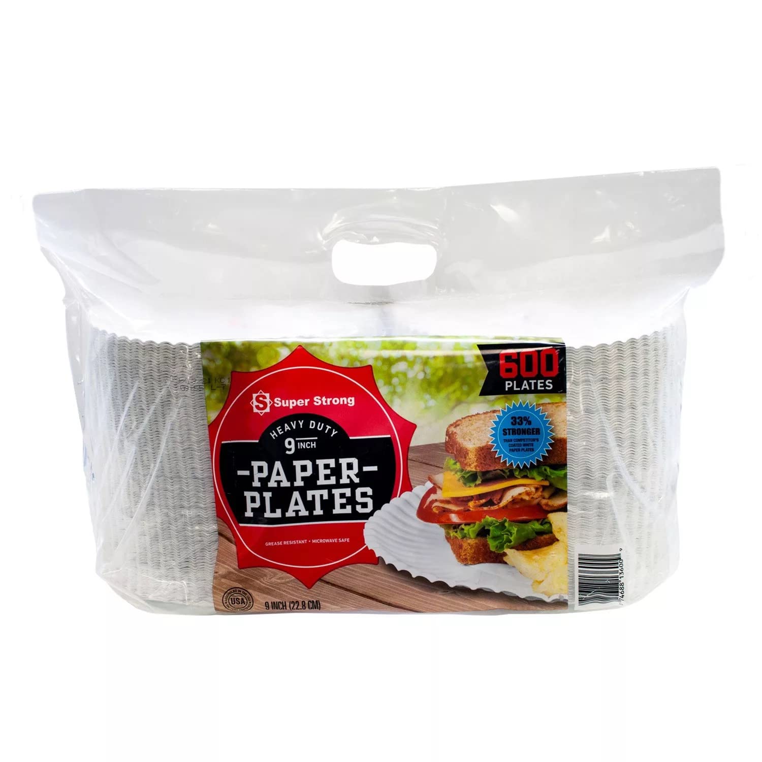 Super Strong Heavy-Duty Paper Plates, 9 (600 ct.)