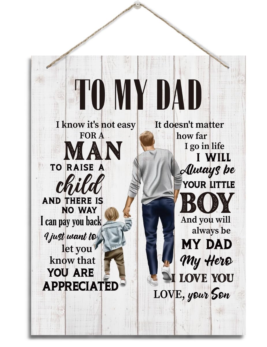 Son Gift, Inspirational Wall Decor, Decorative Hanging Wood Signs, Kids Room Decor for Boy, Thanksgiving, Christmas, Birthday Gi